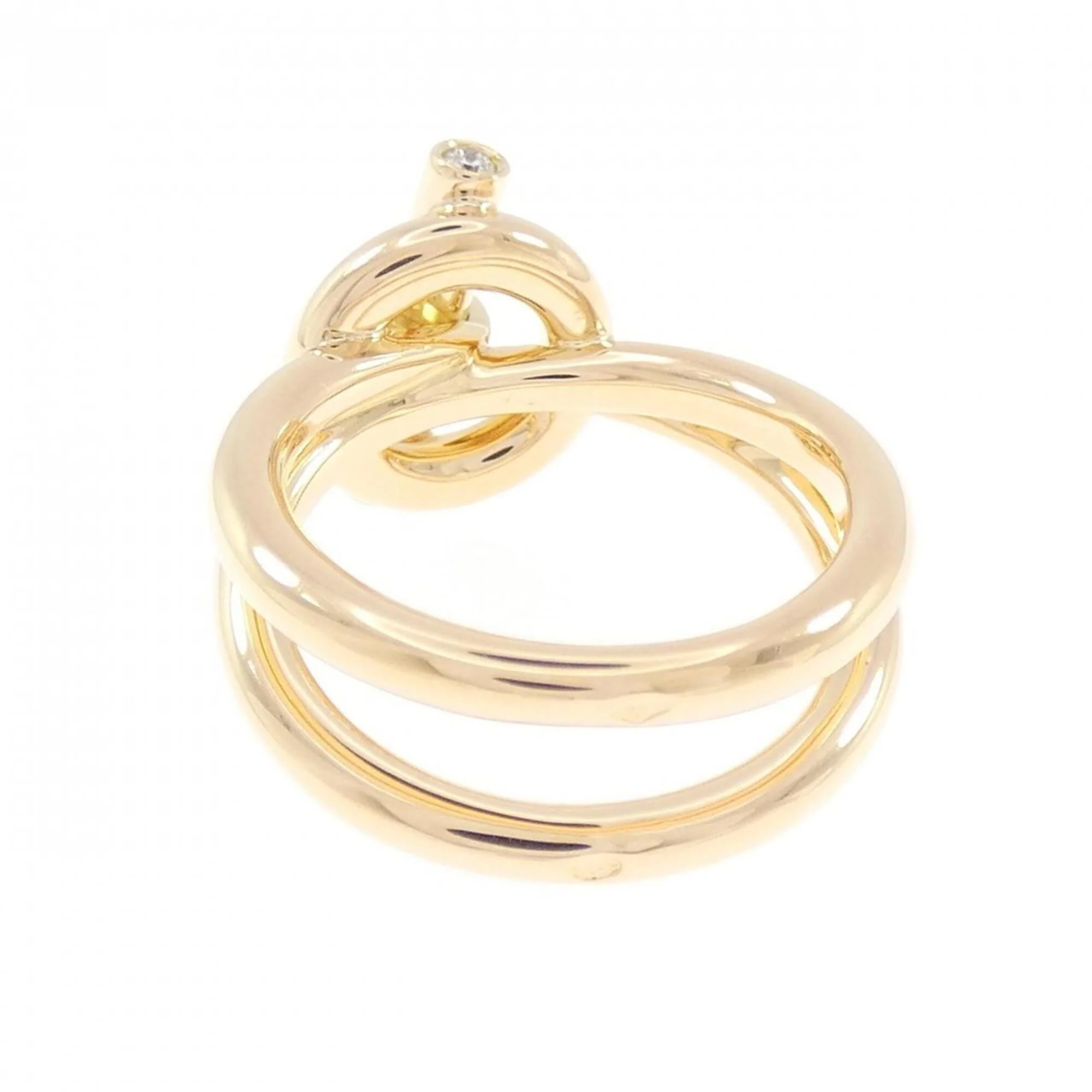 Ring 18K Yellow Gold with Diamond - Image 3