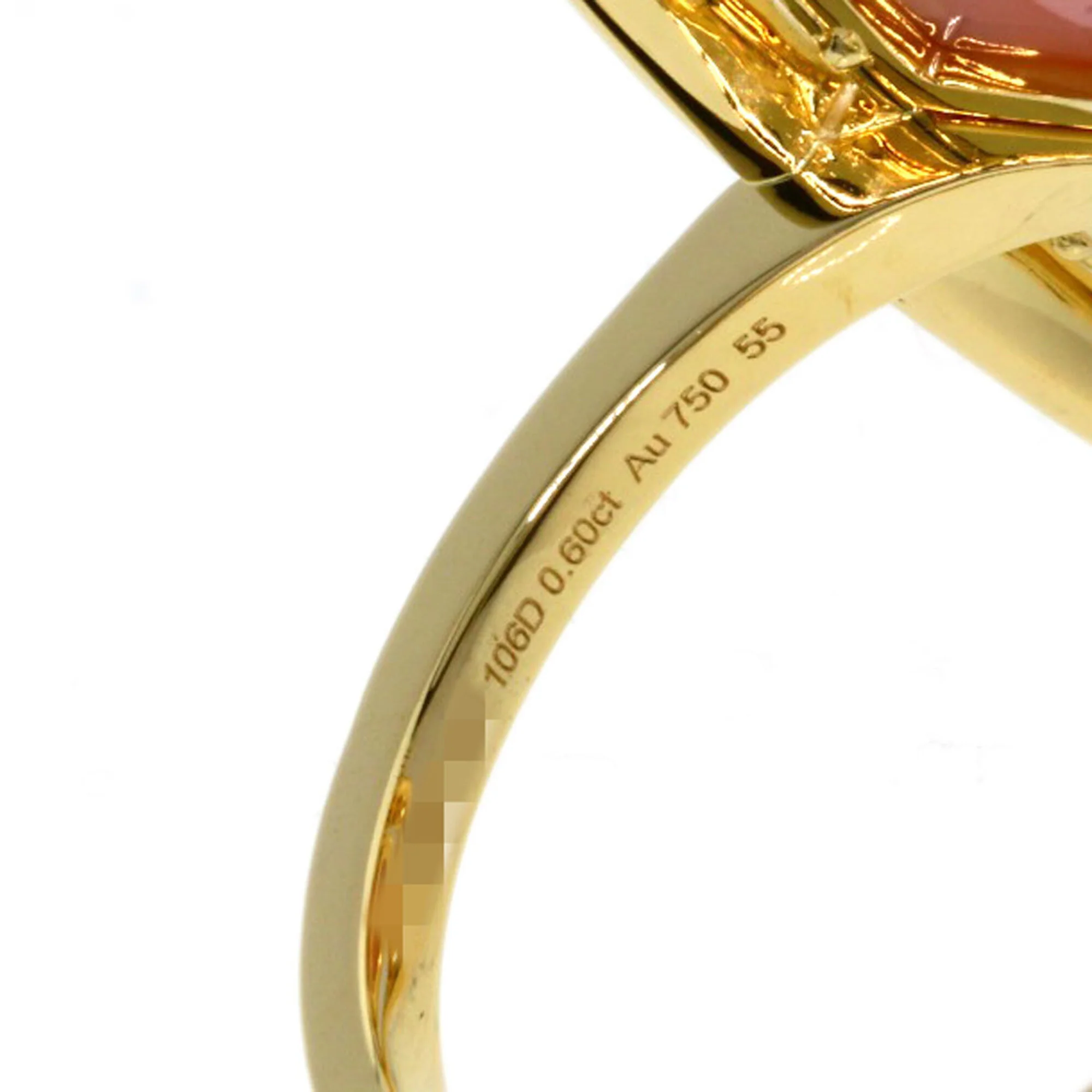 Ring 18K Yellow Gold With Diamond and Opal - Image 5
