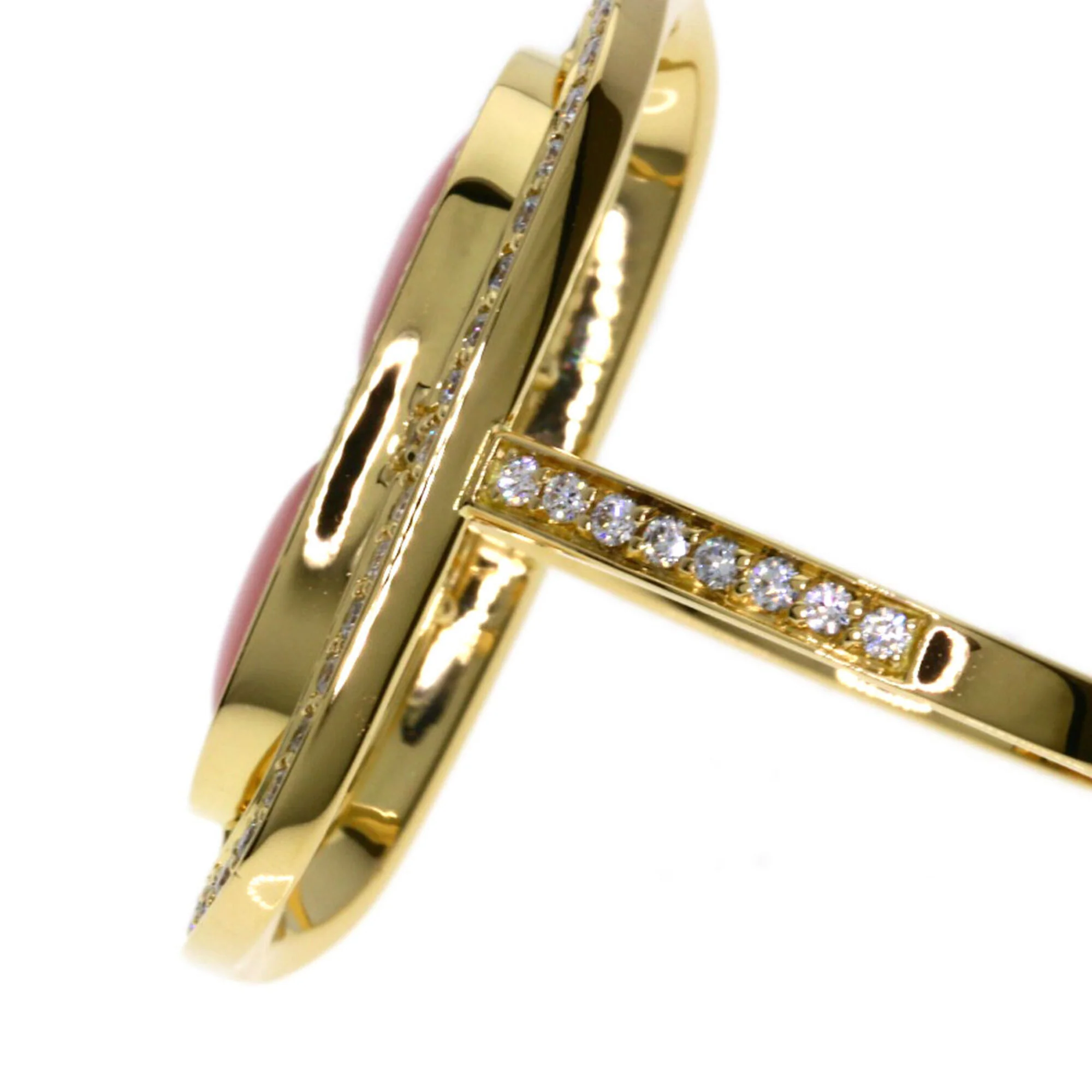 Ring 18K Yellow Gold With Diamond and Opal - Image 8