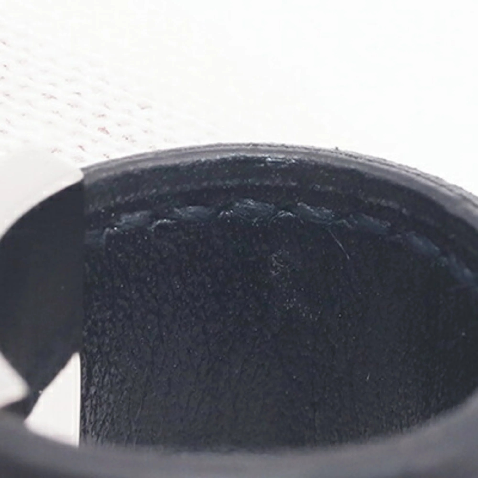 Ring Leather and Metal Black Silver - Image 4