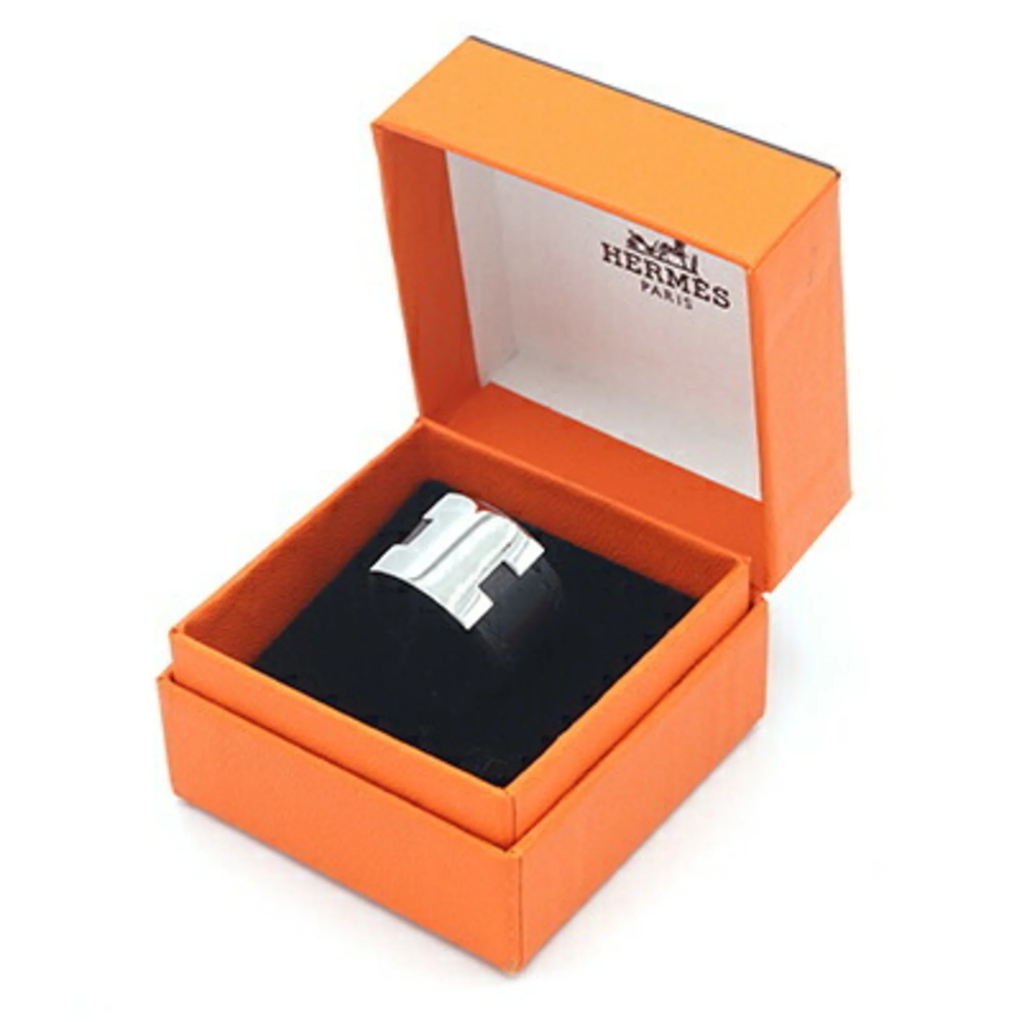 Ring Leather and Metal Black Silver - Image 7