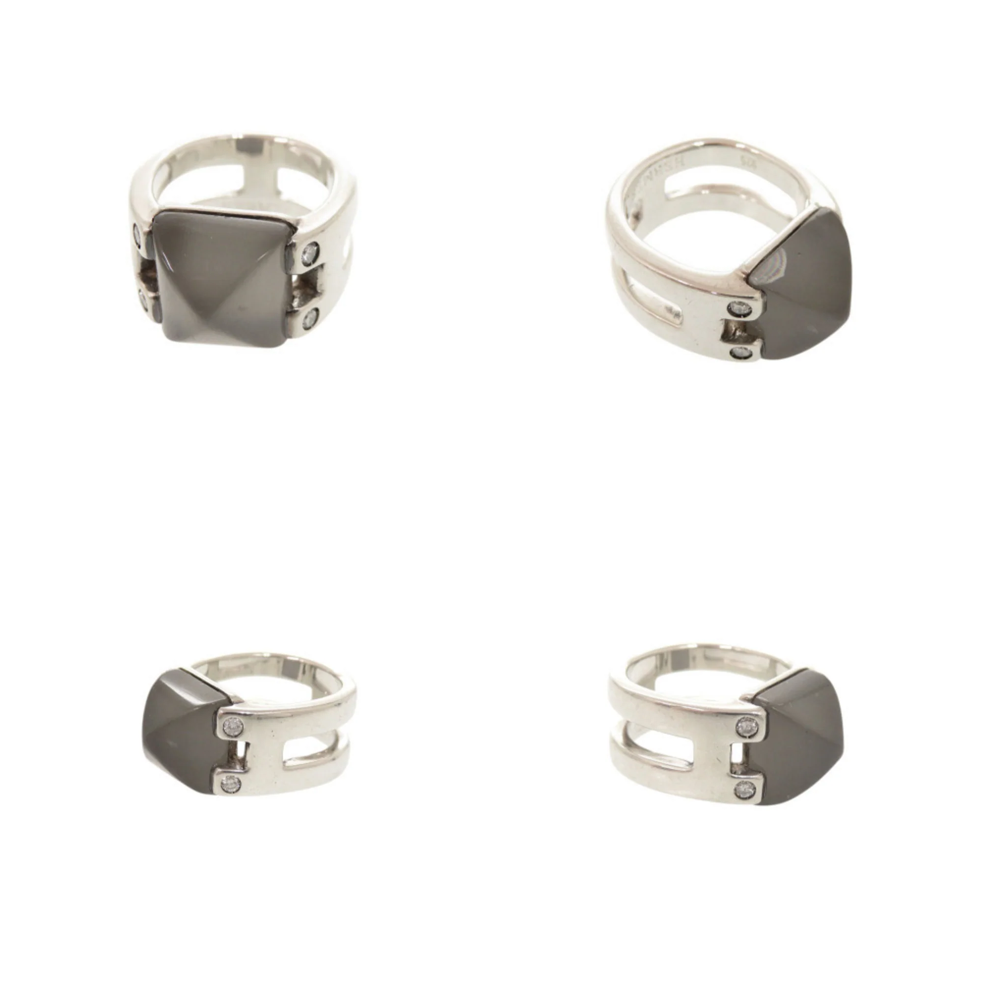Vintage Medor Ring Sterling Silver with Moonstone - Image 9