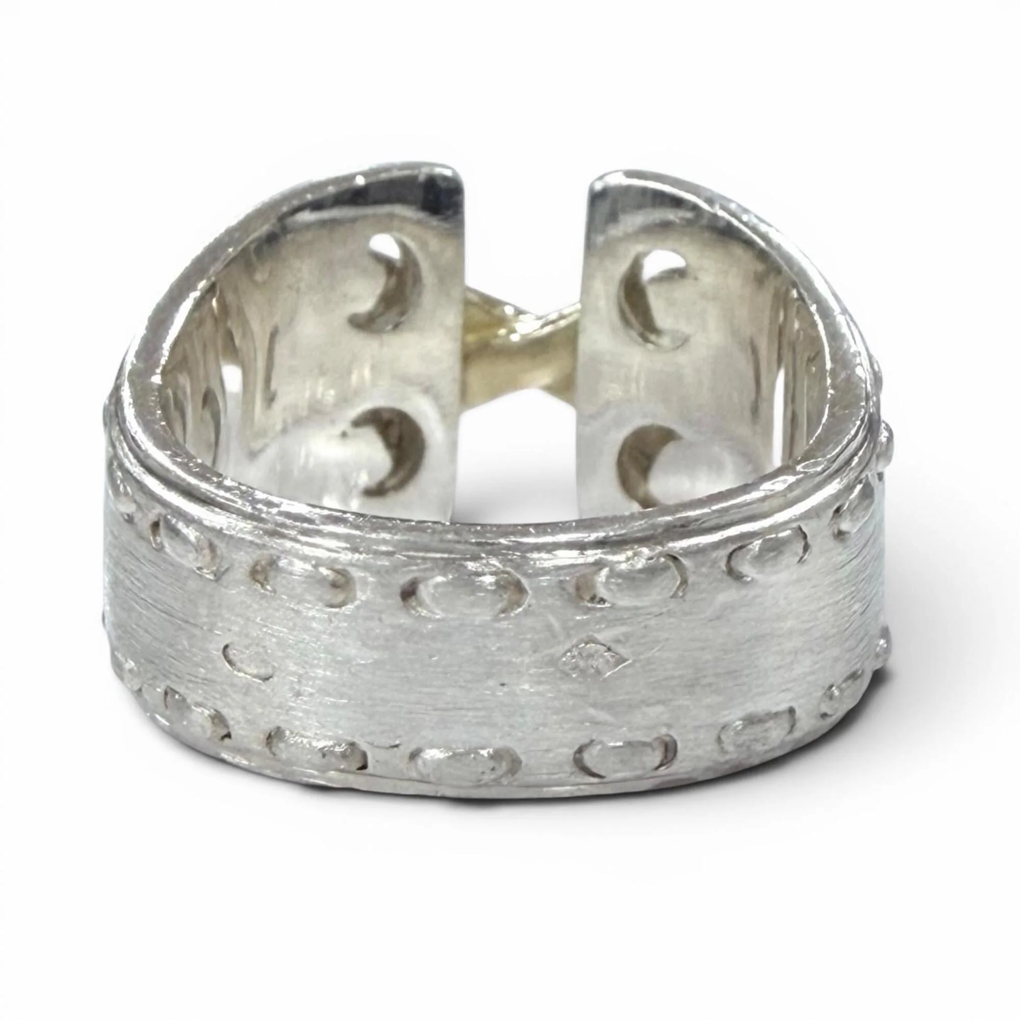 Vintage Ring Sterling Silver and Gold - Image 3