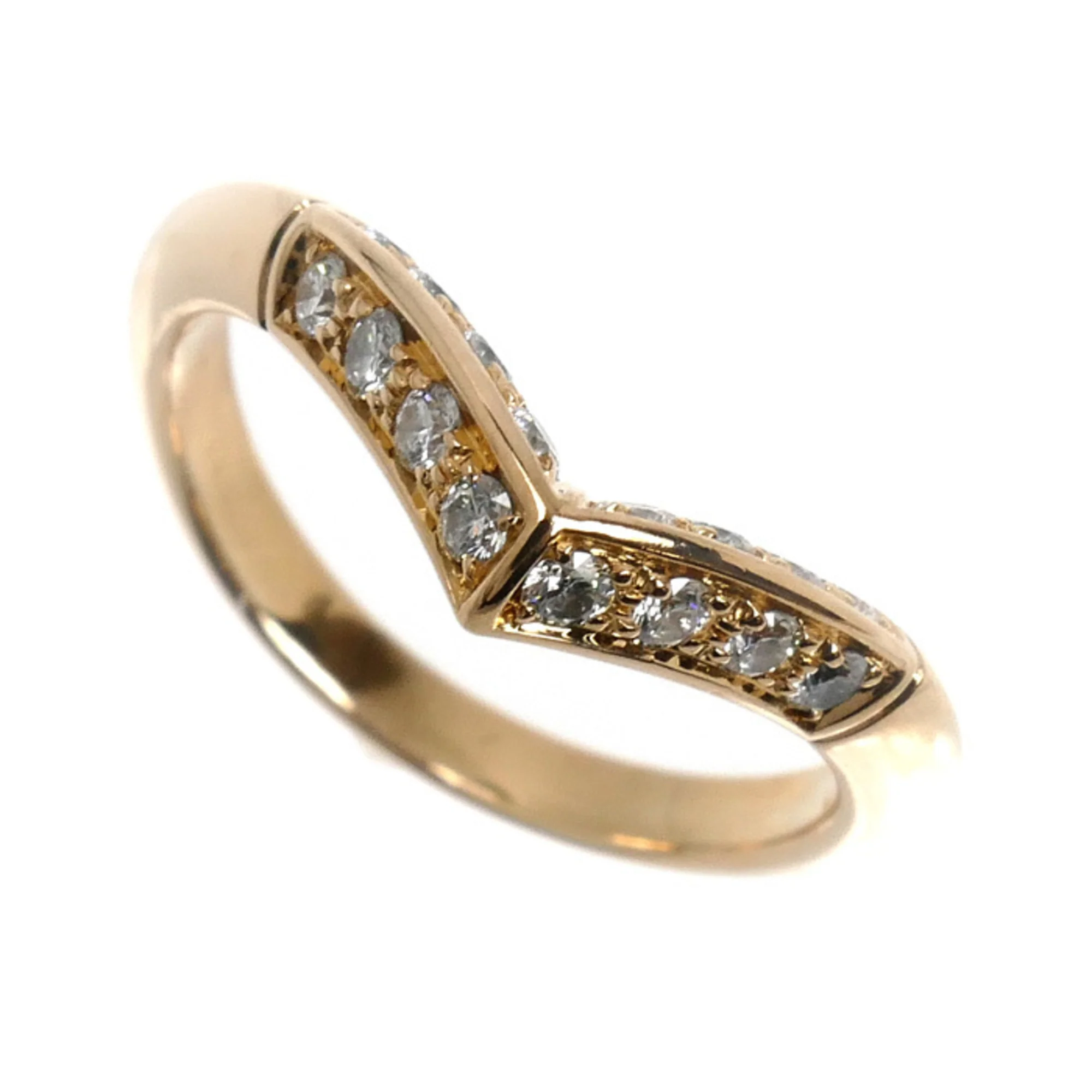 Band Ring 18K Rose Gold with Diamond
