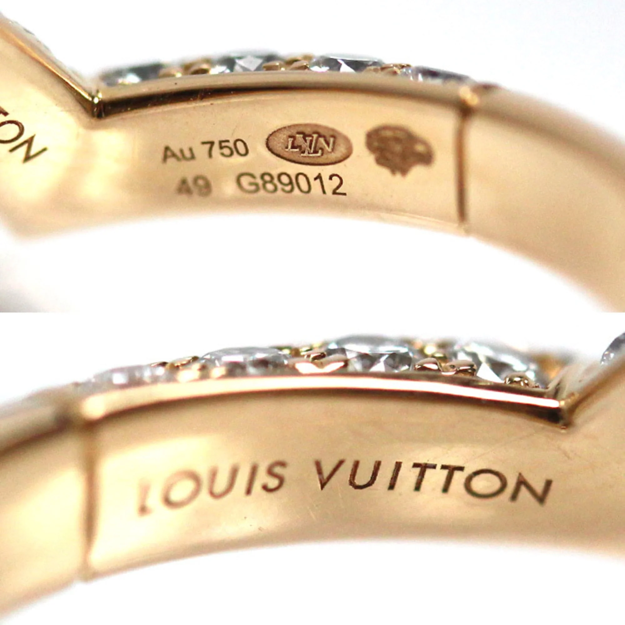 Band Ring 18K Rose Gold with Diamond - Image 5