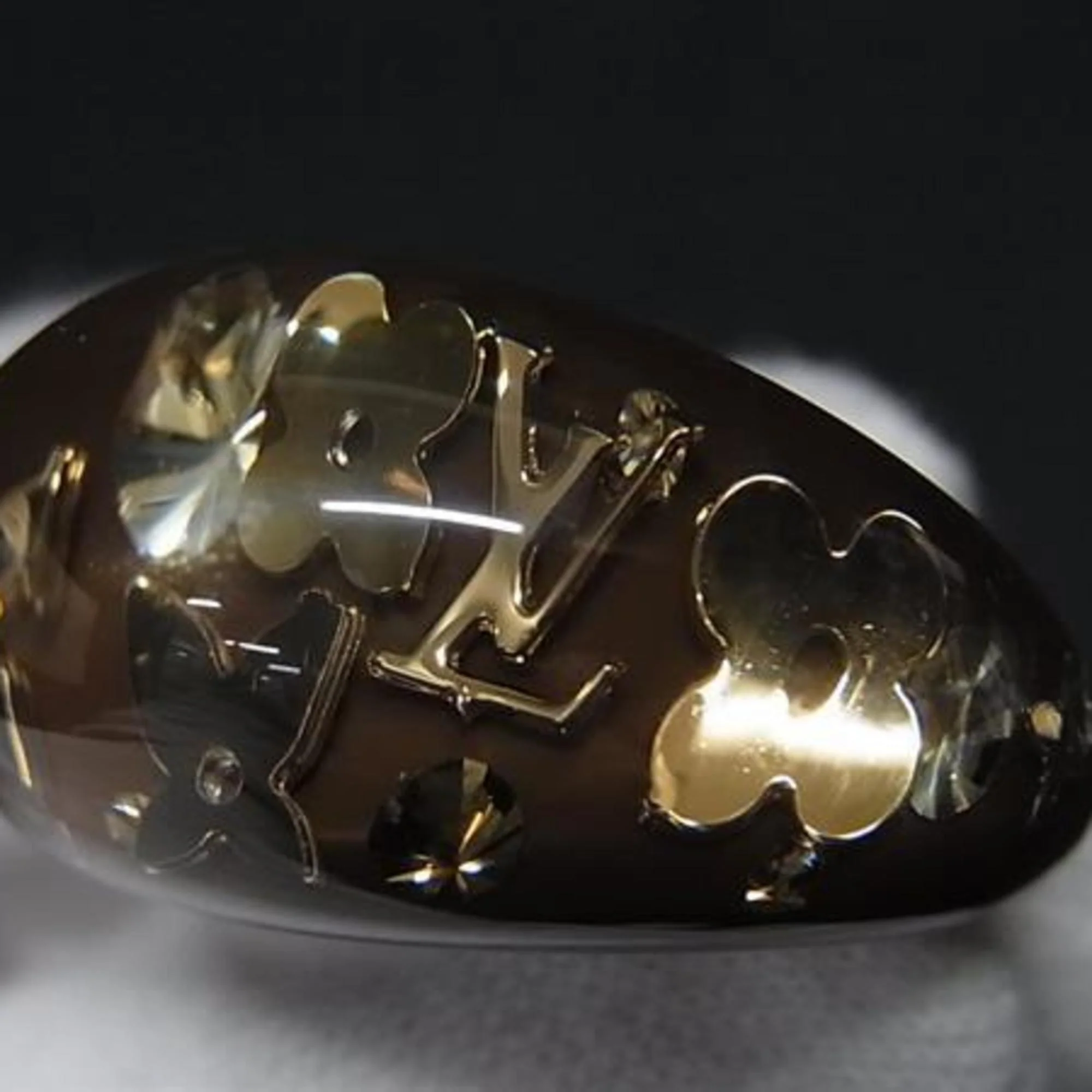 Band Ring Brown Resin - Image 2