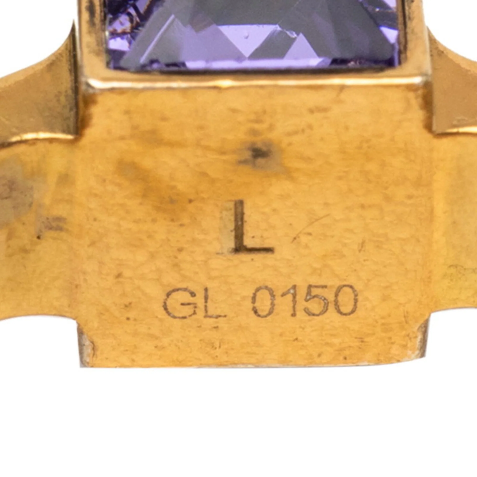 Gamble Ring Gold Purple with Swarovski Crystals - Image 4