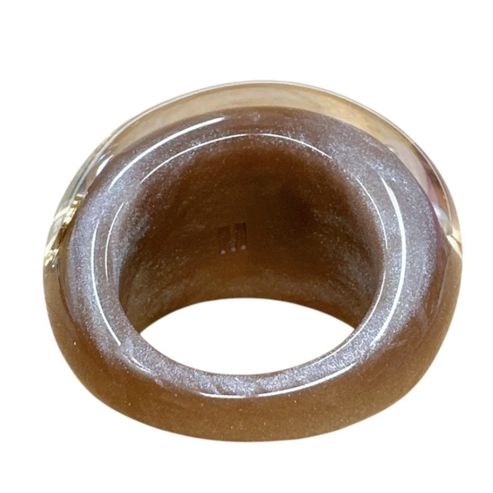 Inclusion Ring Brown and Gold - Image 6