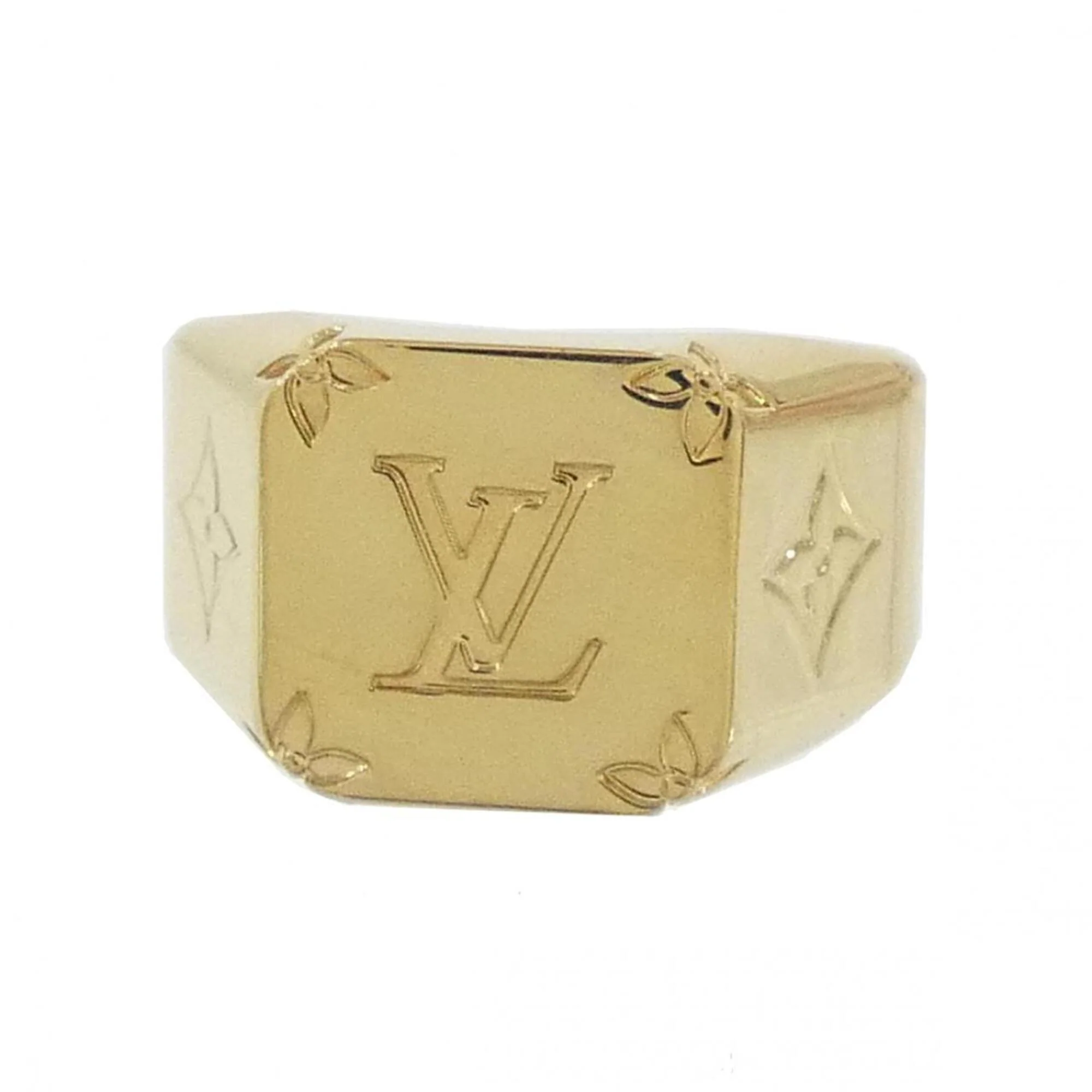 Monogram Signet Ring Gold