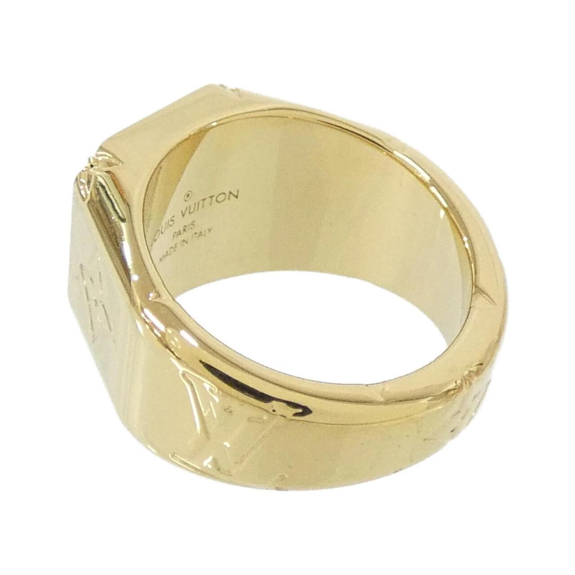 Monogram Signet Ring Gold - Image 2