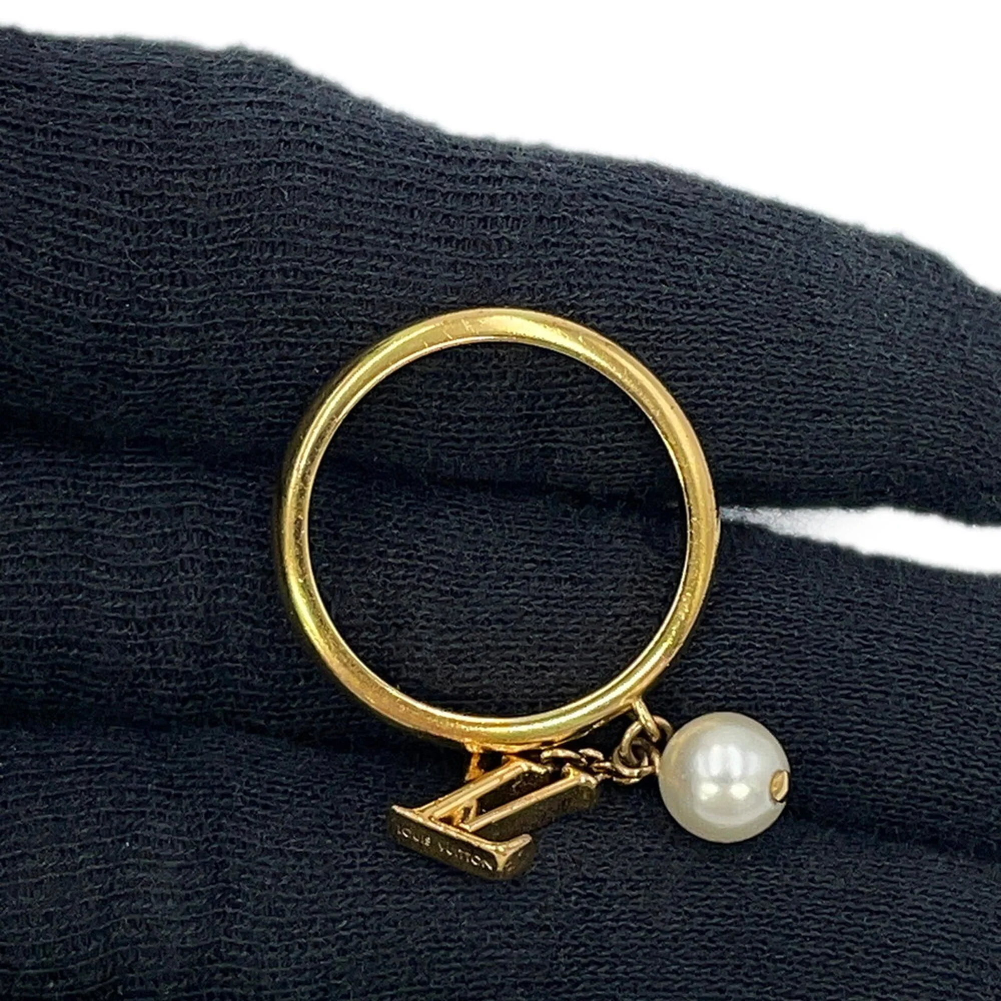 Ring Gold and Artificial Pearl - Image 8
