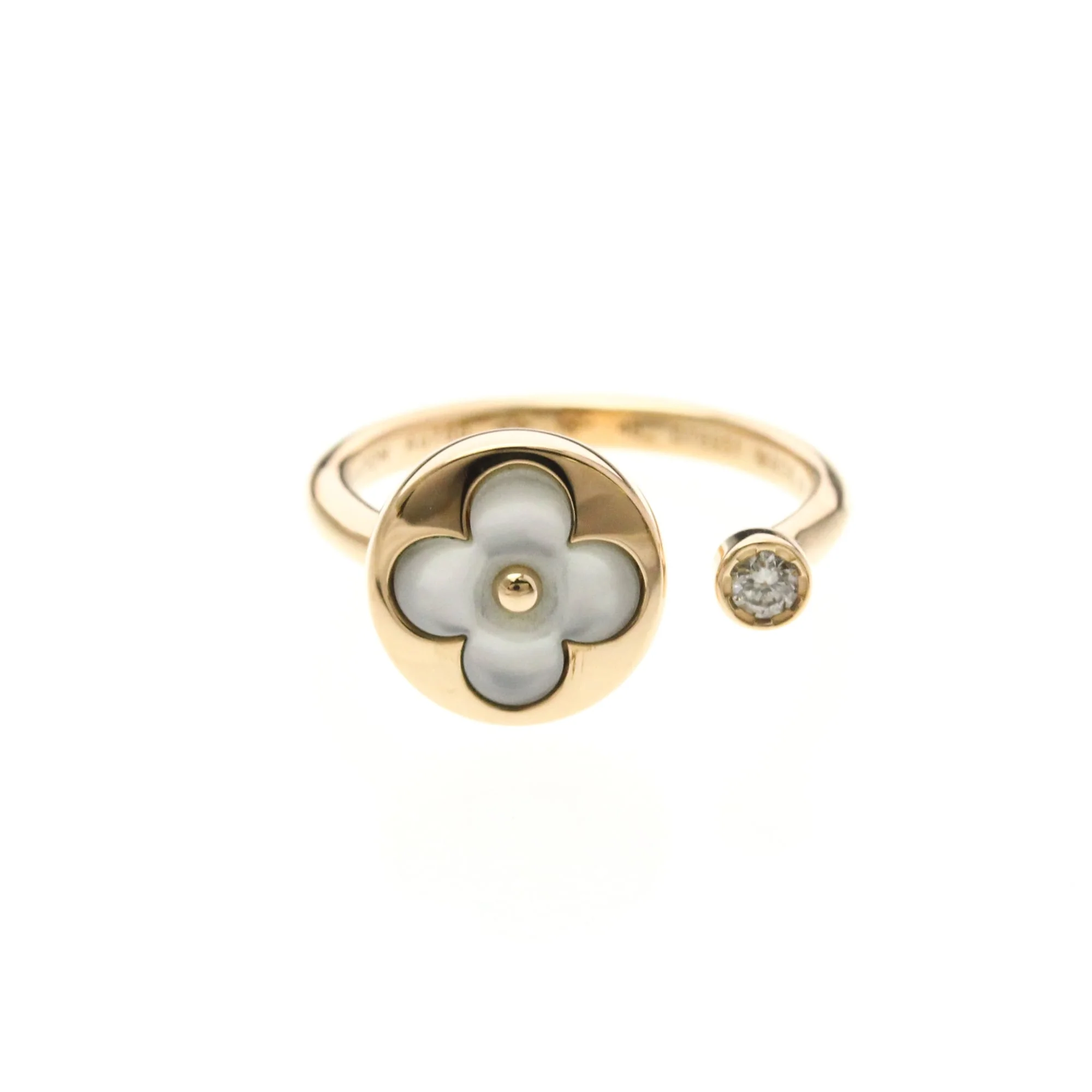 Sun Blossom Ring 18K Rose Gold Mini With Diamond