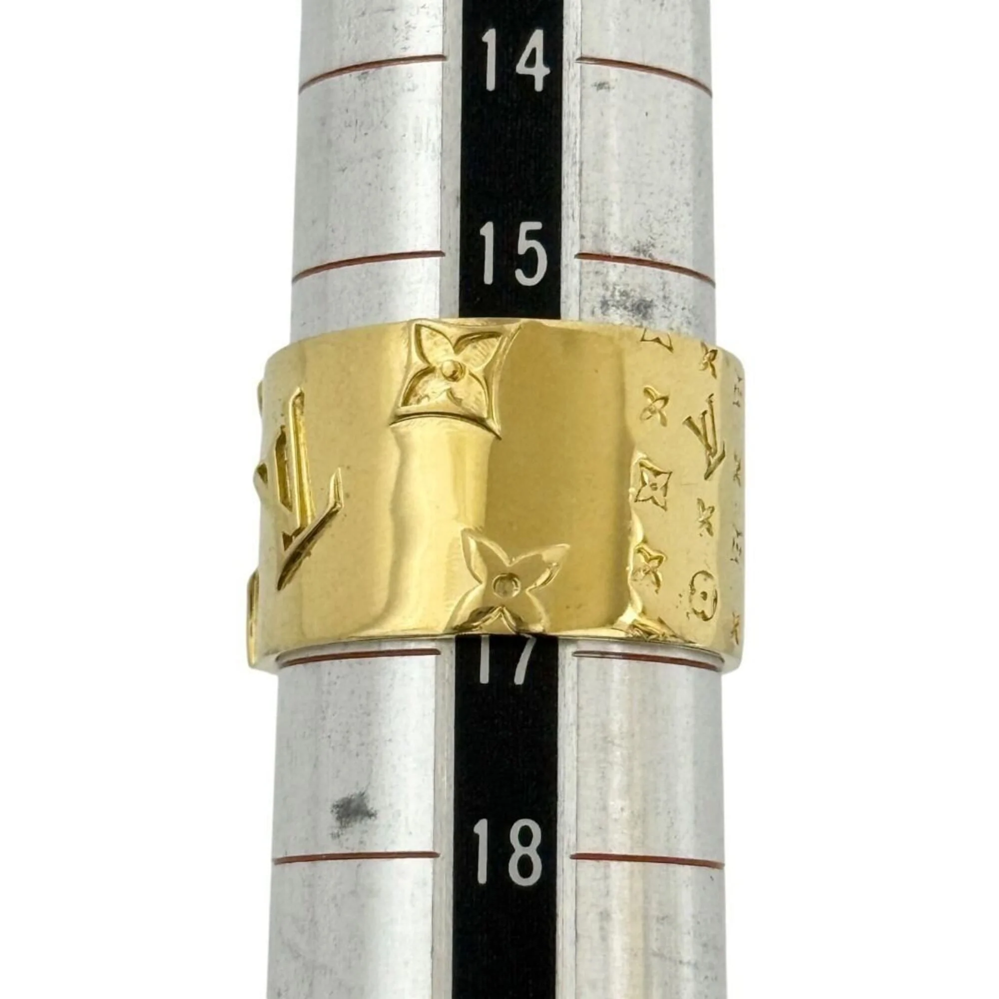 Wide Monogram Ring Metal - Image 9