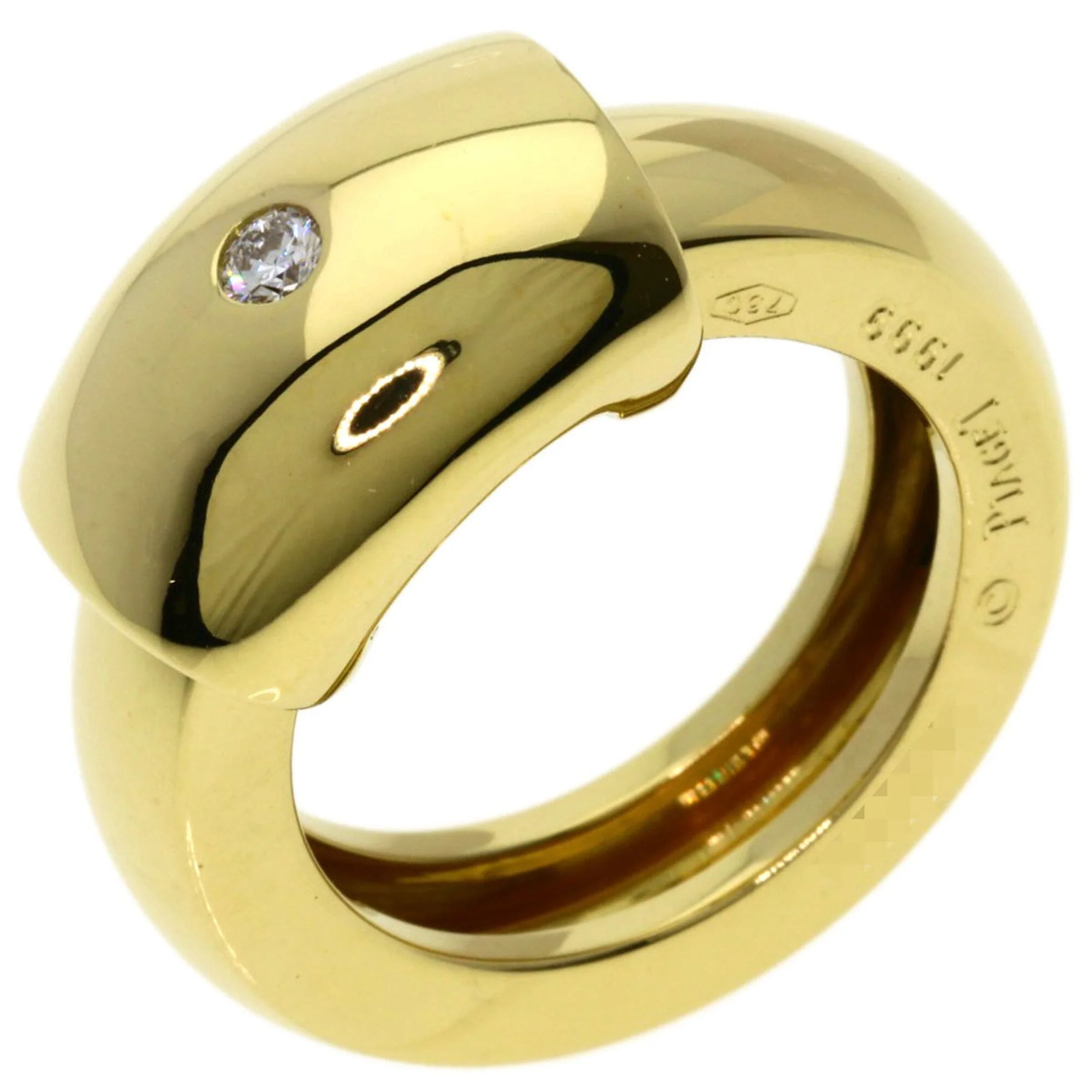 Ring 18K Yellow Gold and Diamond - Image 2
