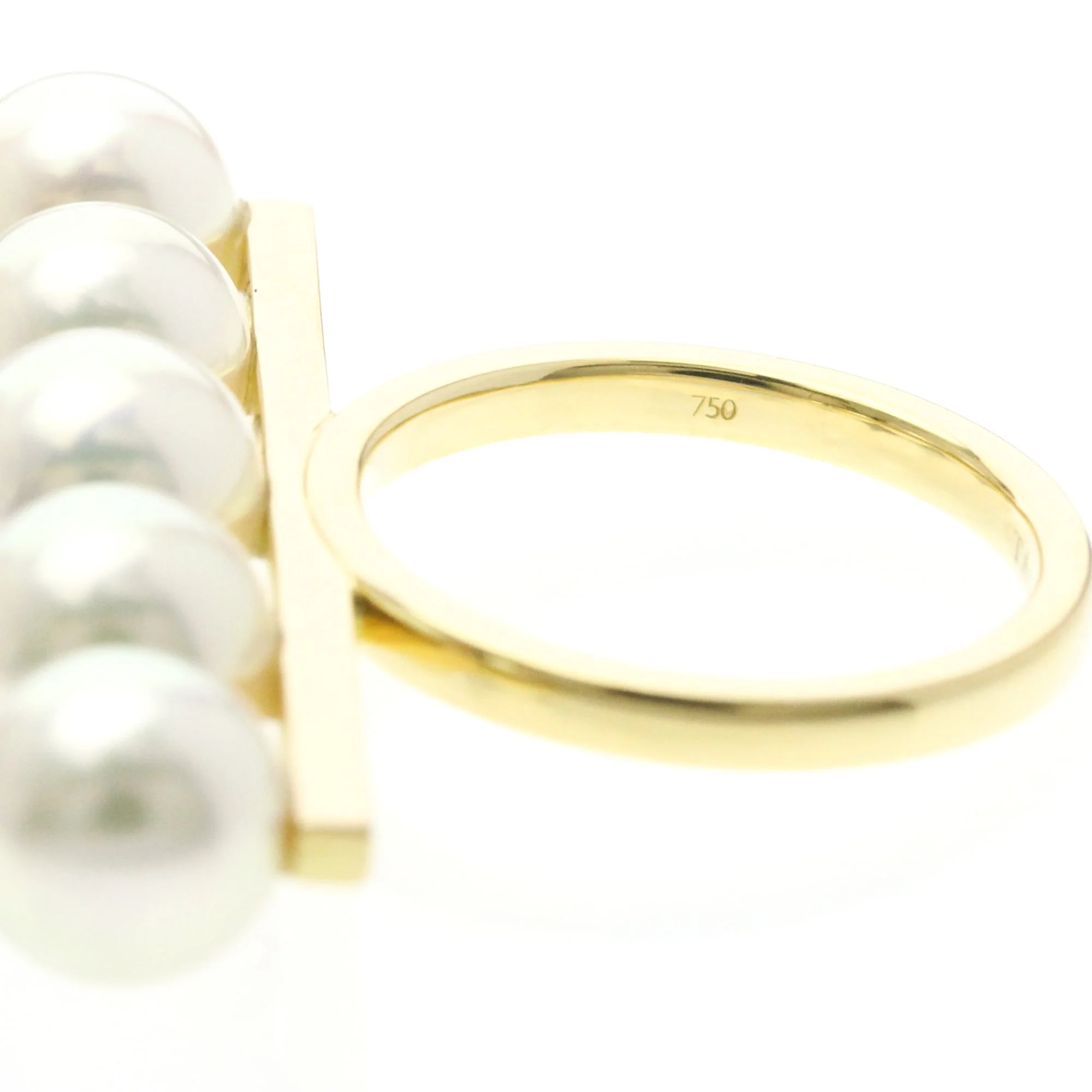 Ring 18K Yellow Gold with Pearl - Image 6