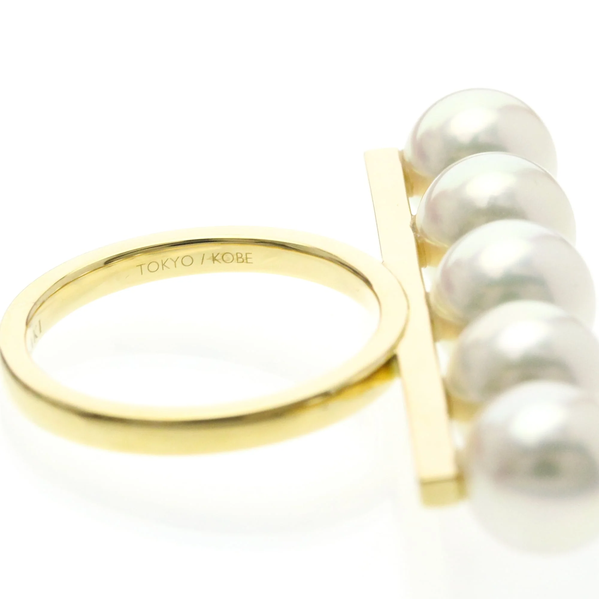 Ring 18K Yellow Gold with Pearl - Image 8