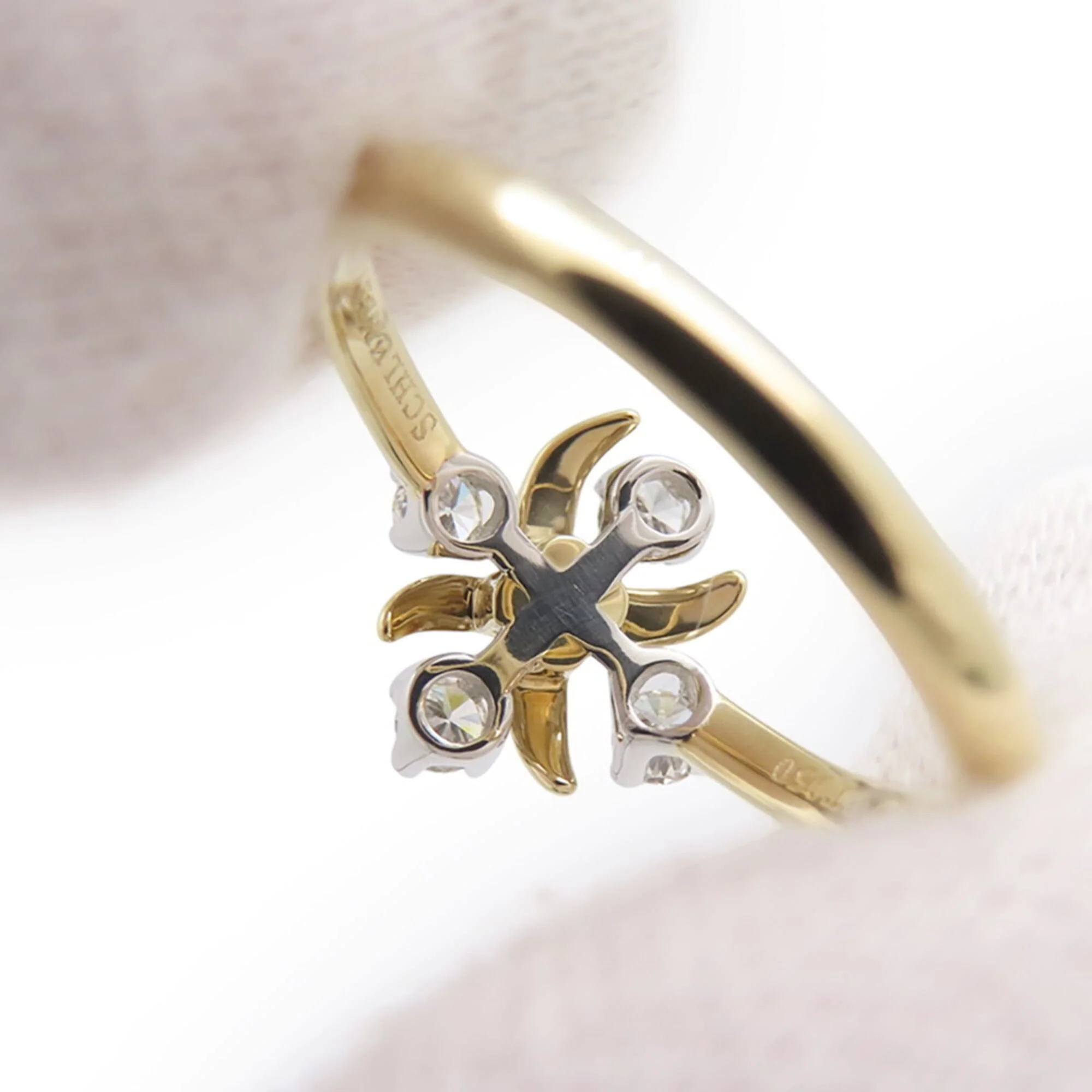 Anniversary Ring Platinum and 18K Yellow Gold - Image 7