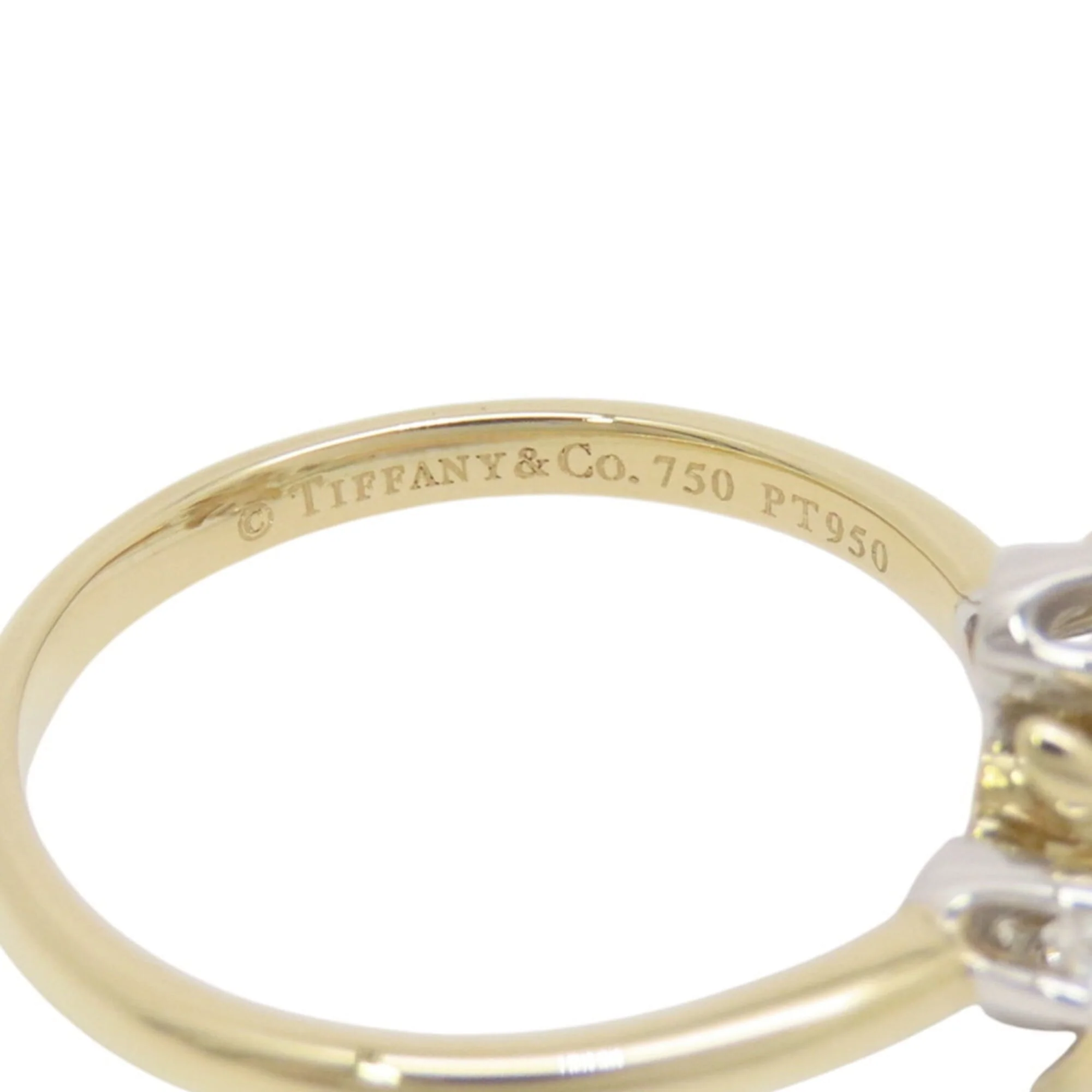 Anniversary Ring Platinum and 18K Yellow Gold - Image 9