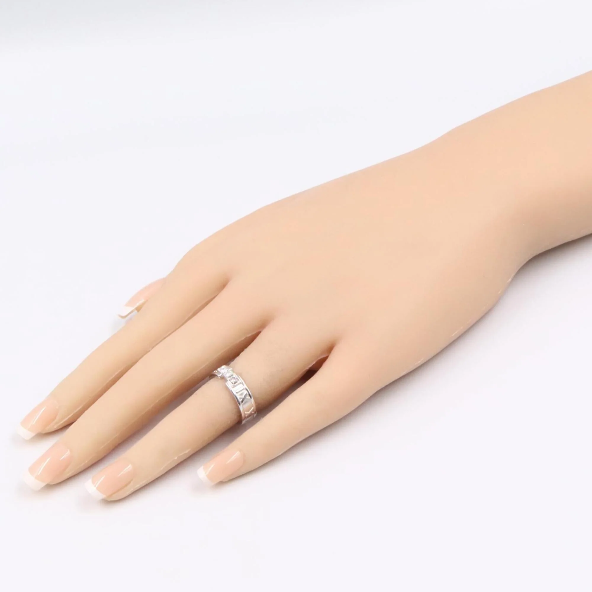 Atlas Ring Sterling Silver with 18K White Gold - Image 8