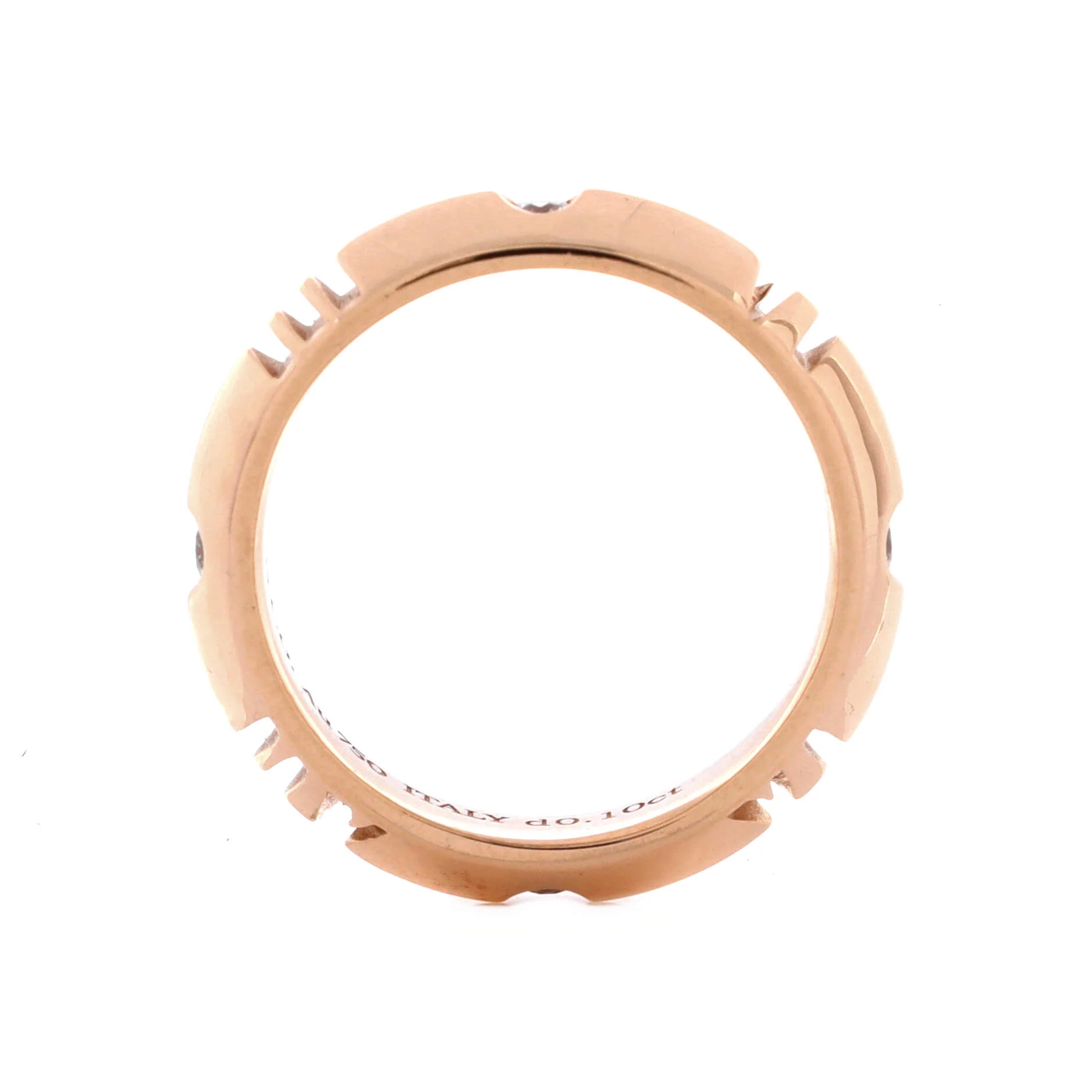 Atlas X Closed Ring 18K Rose Gold with Diamonds Narrow - Image 3