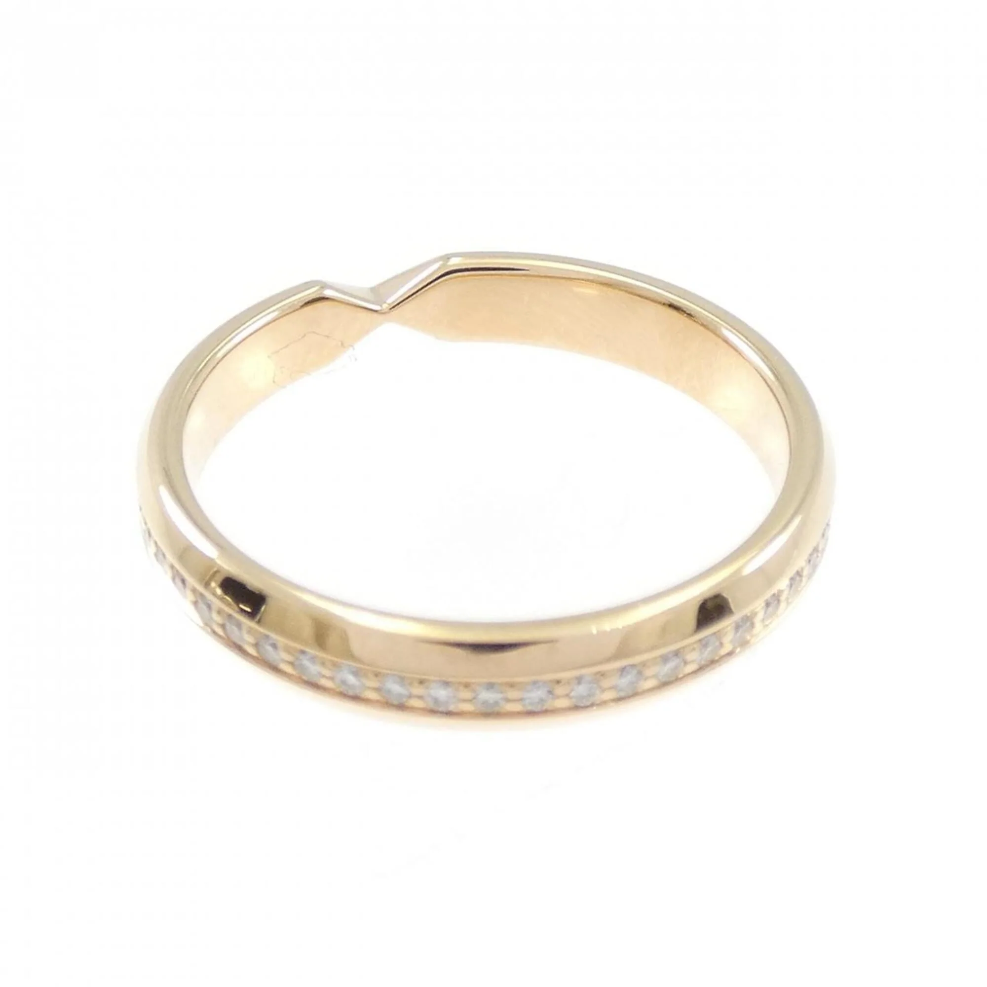 Band Ring 18K Rose Gold and Diamond - Image 3