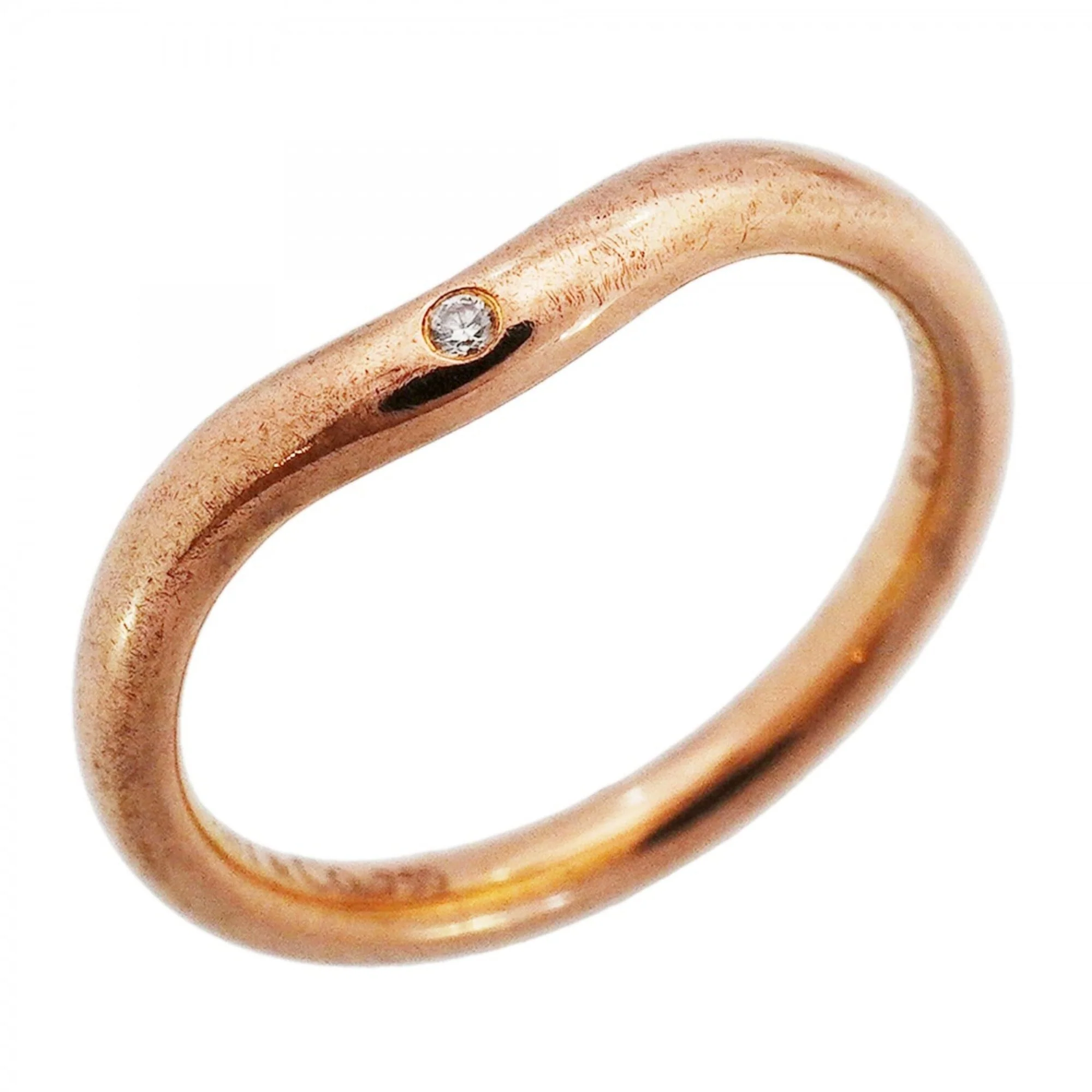 Band Ring 18K Rose Gold with Diamond