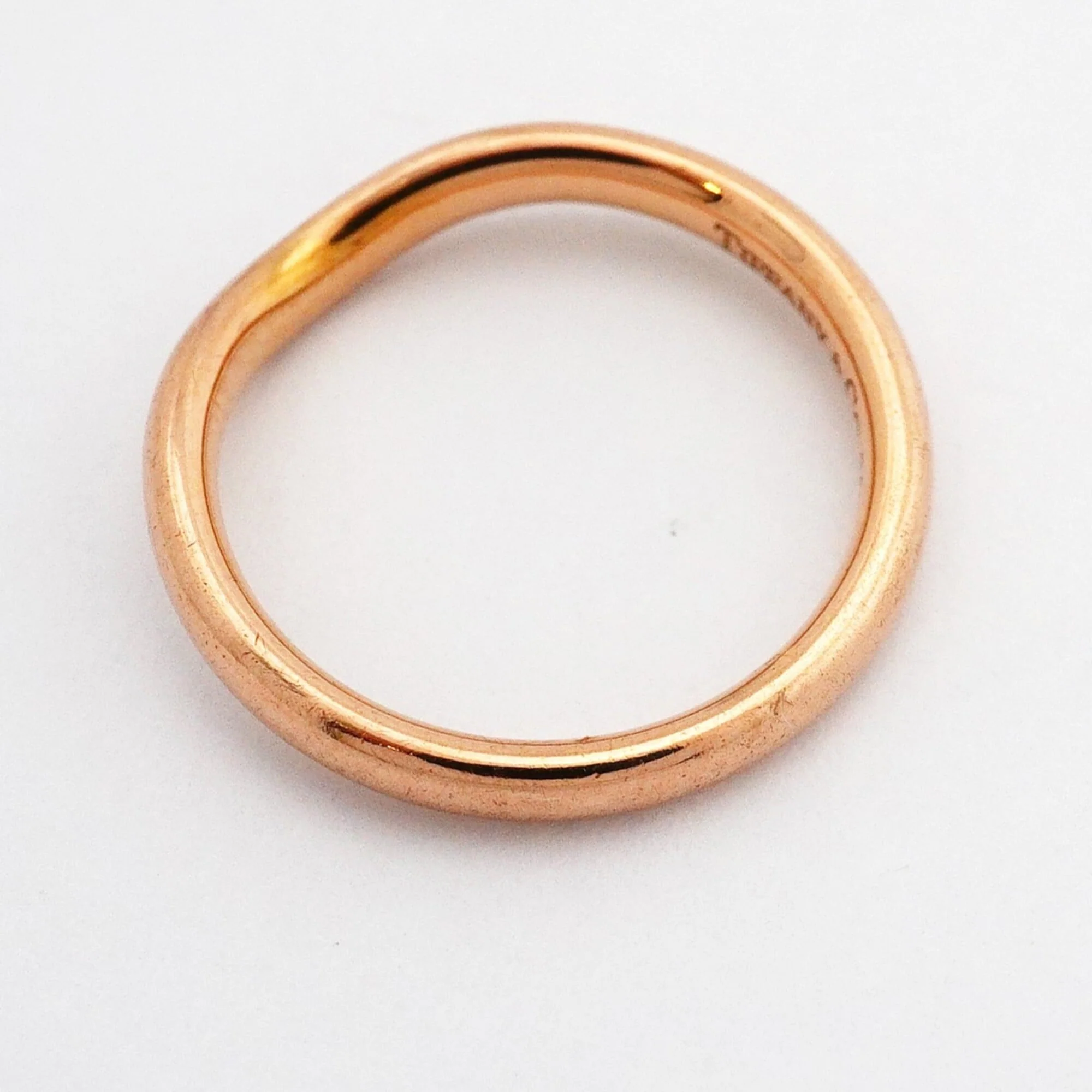 Band Ring 18K Rose Gold with Diamond - Image 8
