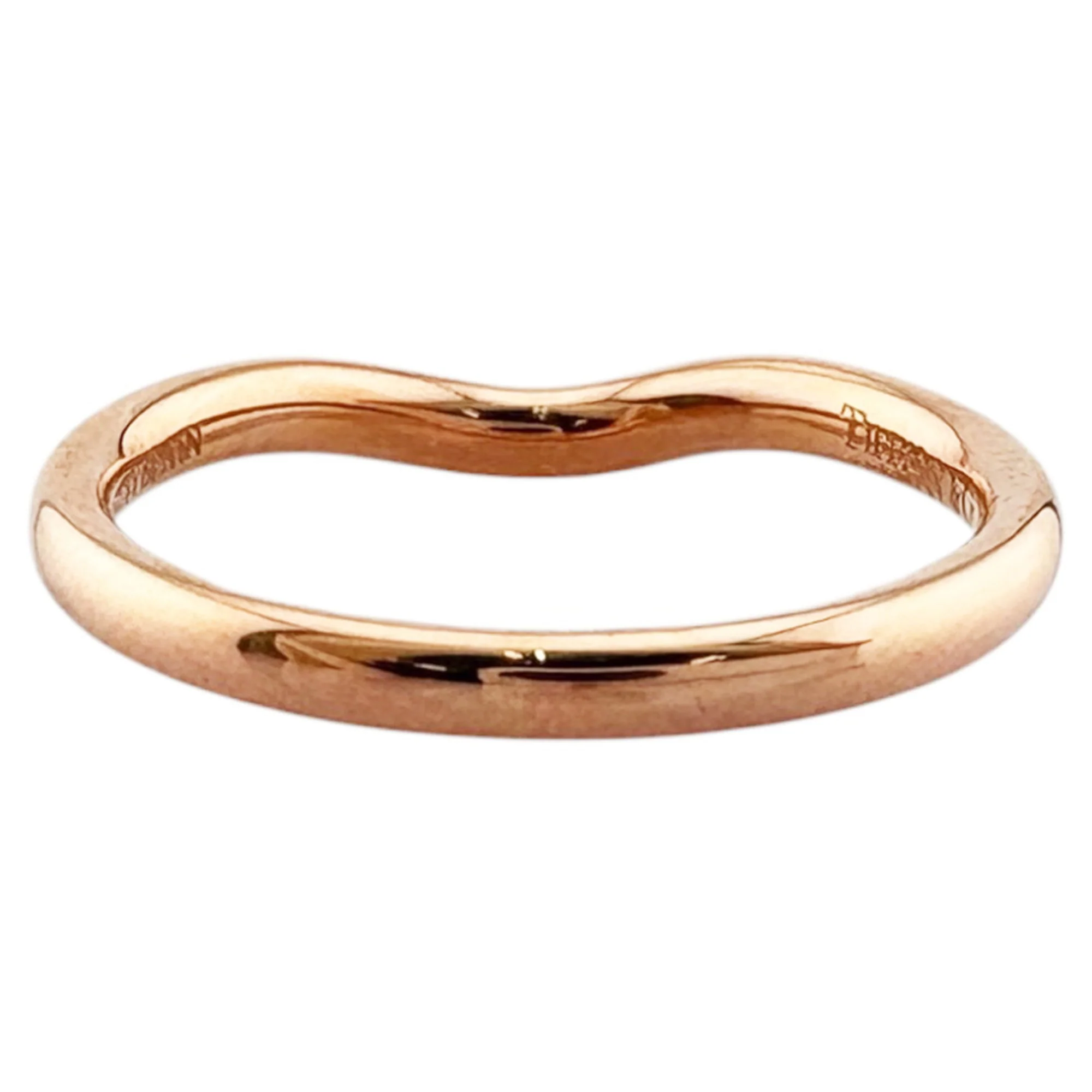 Band Ring 18K Rose Gold with Diamond - Image 5