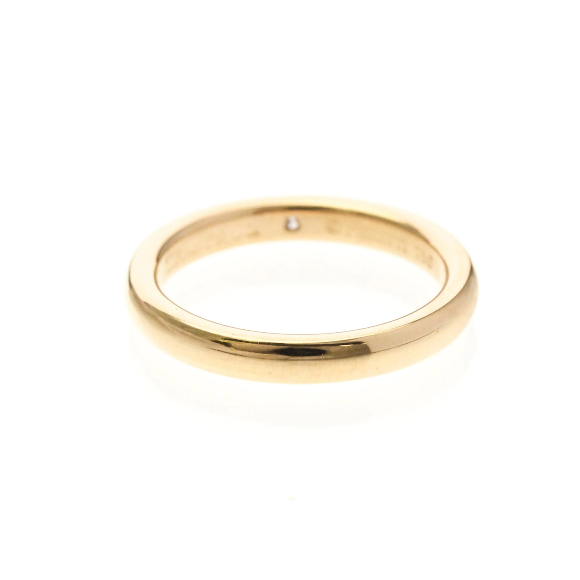 Band Ring 18K Rose Gold with Diamond - Image 3