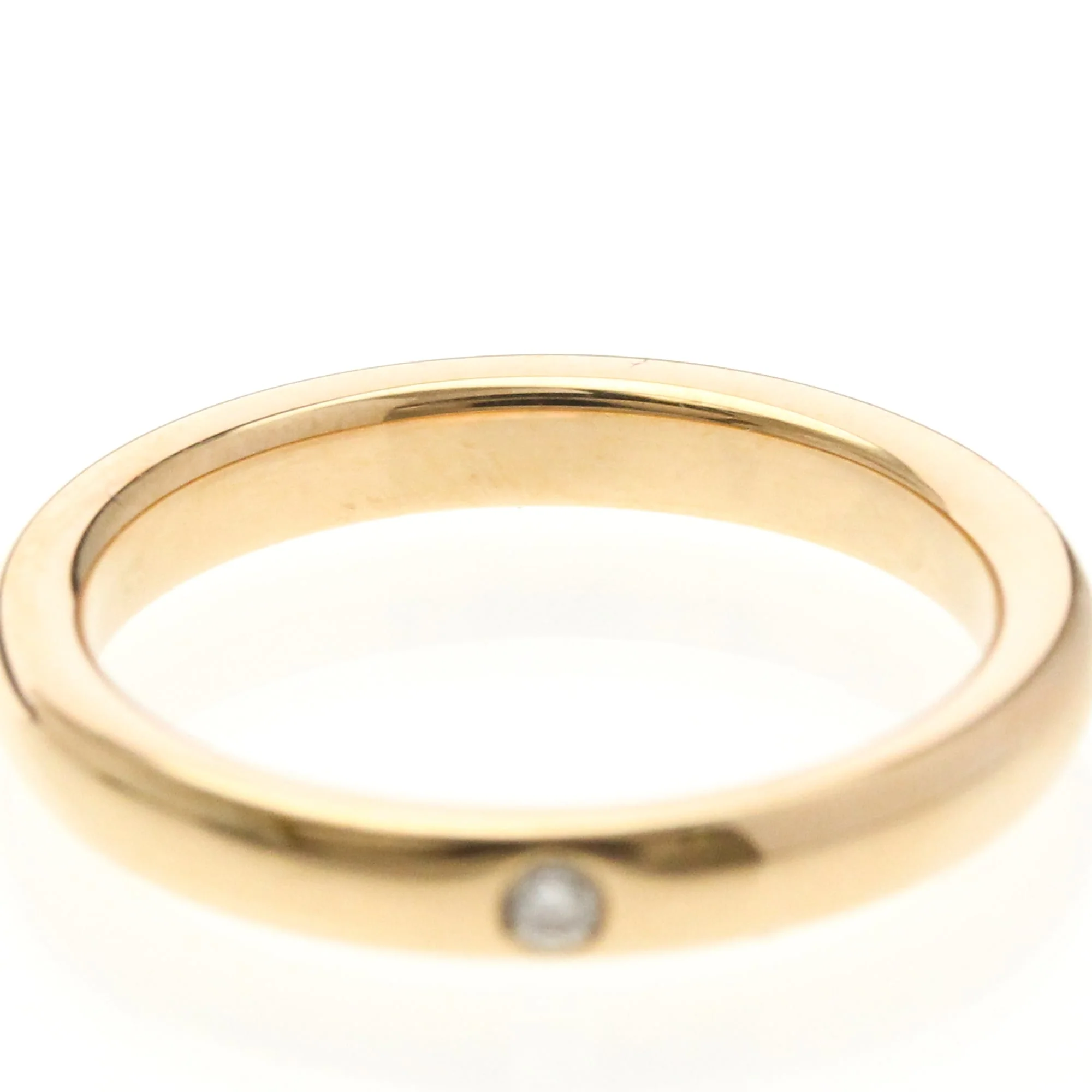 Band Ring 18K Rose Gold with Diamond - Image 5