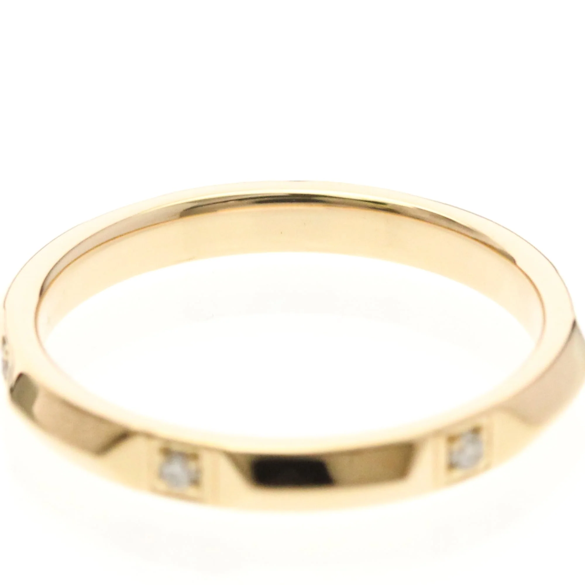 Band Ring 18K Rose Gold with Diamond - Image 7