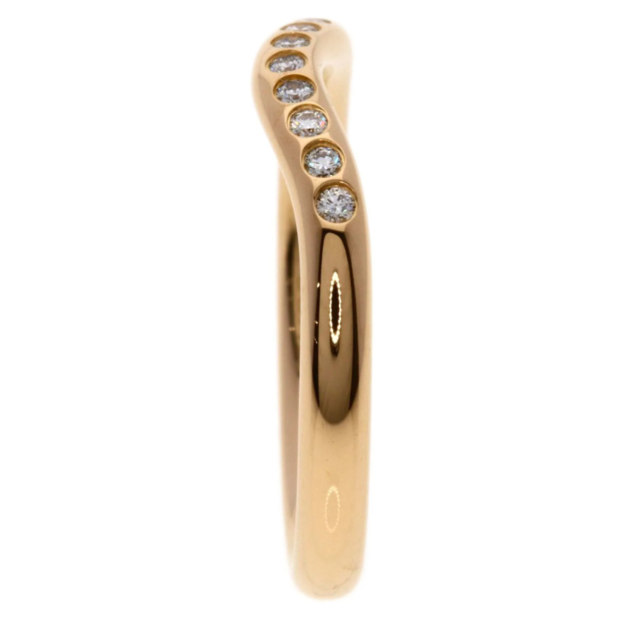 Band Ring 18K Rose Gold with Diamond - Image 3