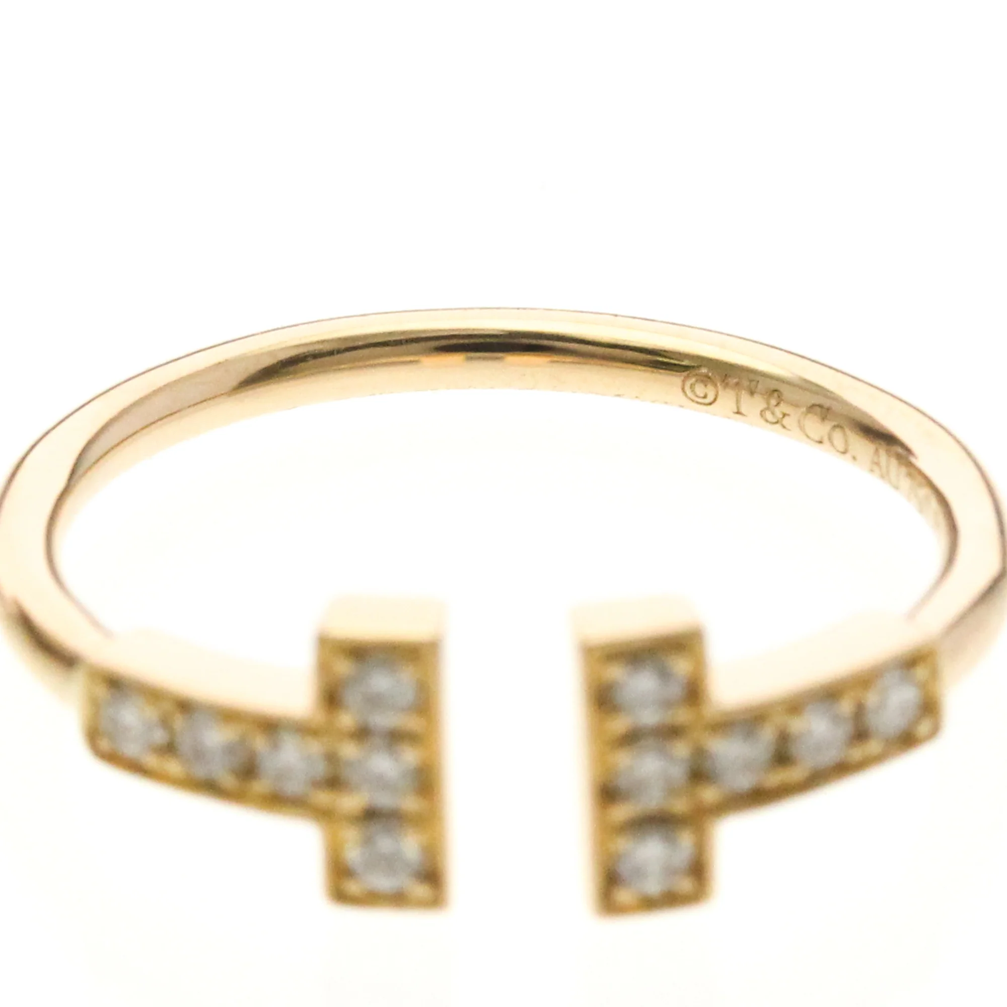 Band Ring 18K Rose Gold with Diamond - Image 5