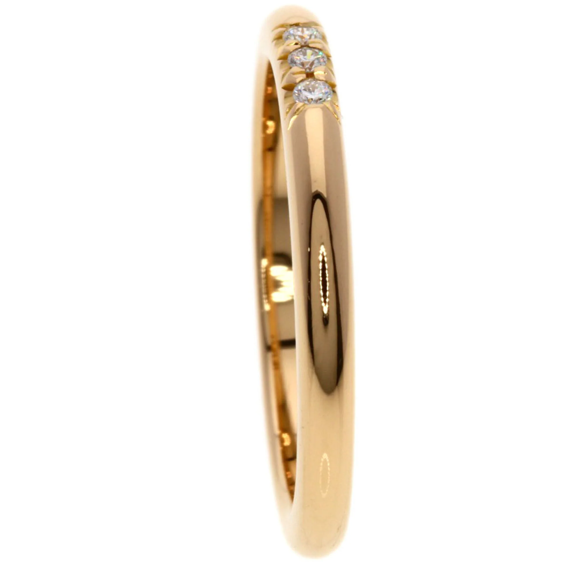 Band Ring 18K Rose Gold with Diamonds - Image 3