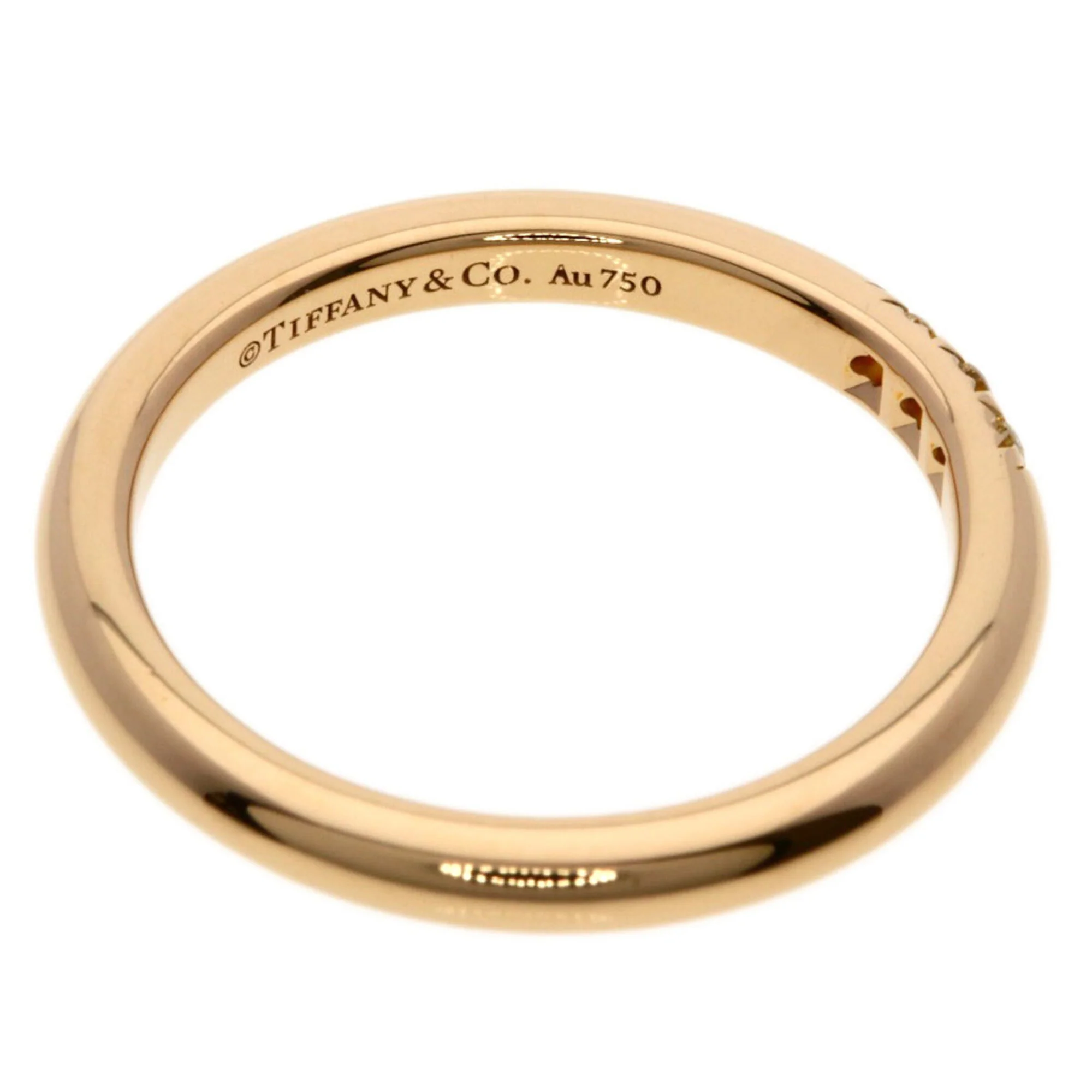 Band Ring 18K Rose Gold with Diamonds - Image 5