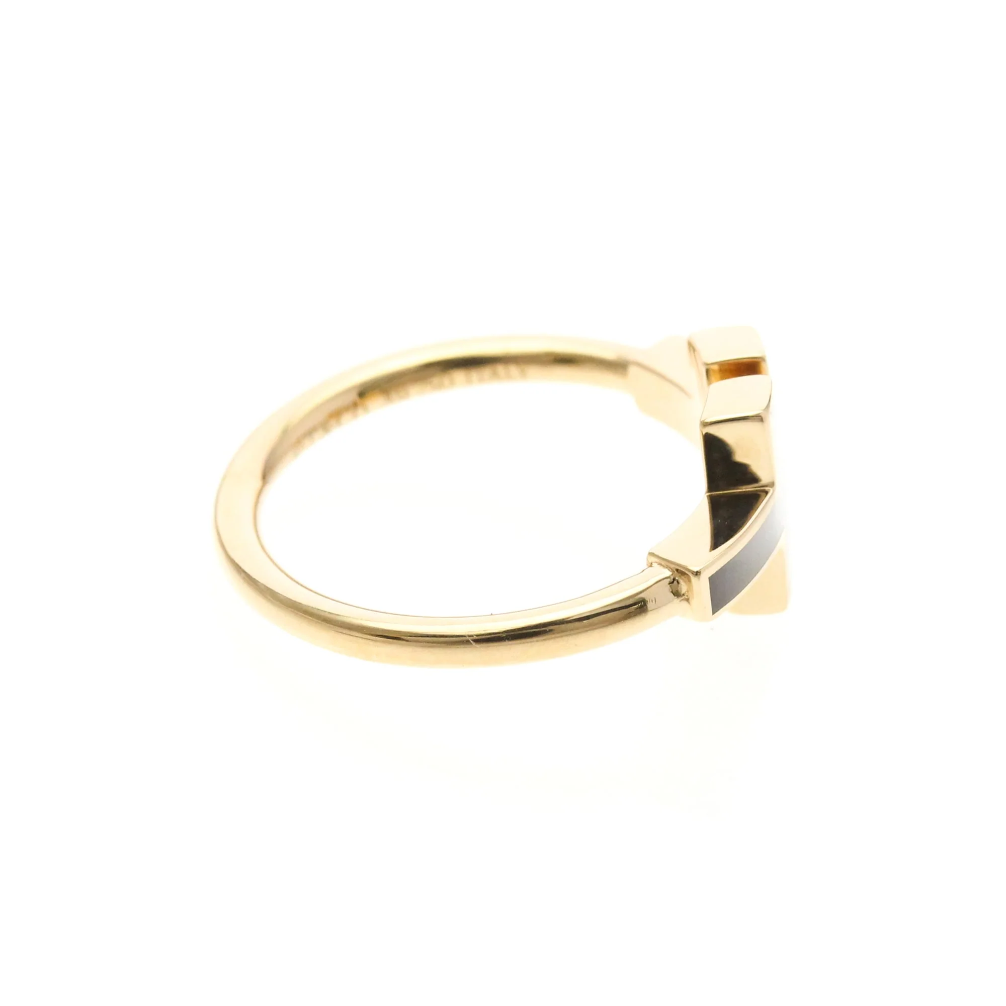Band Ring 18K Rose Gold with Mother of Pearl - Image 4