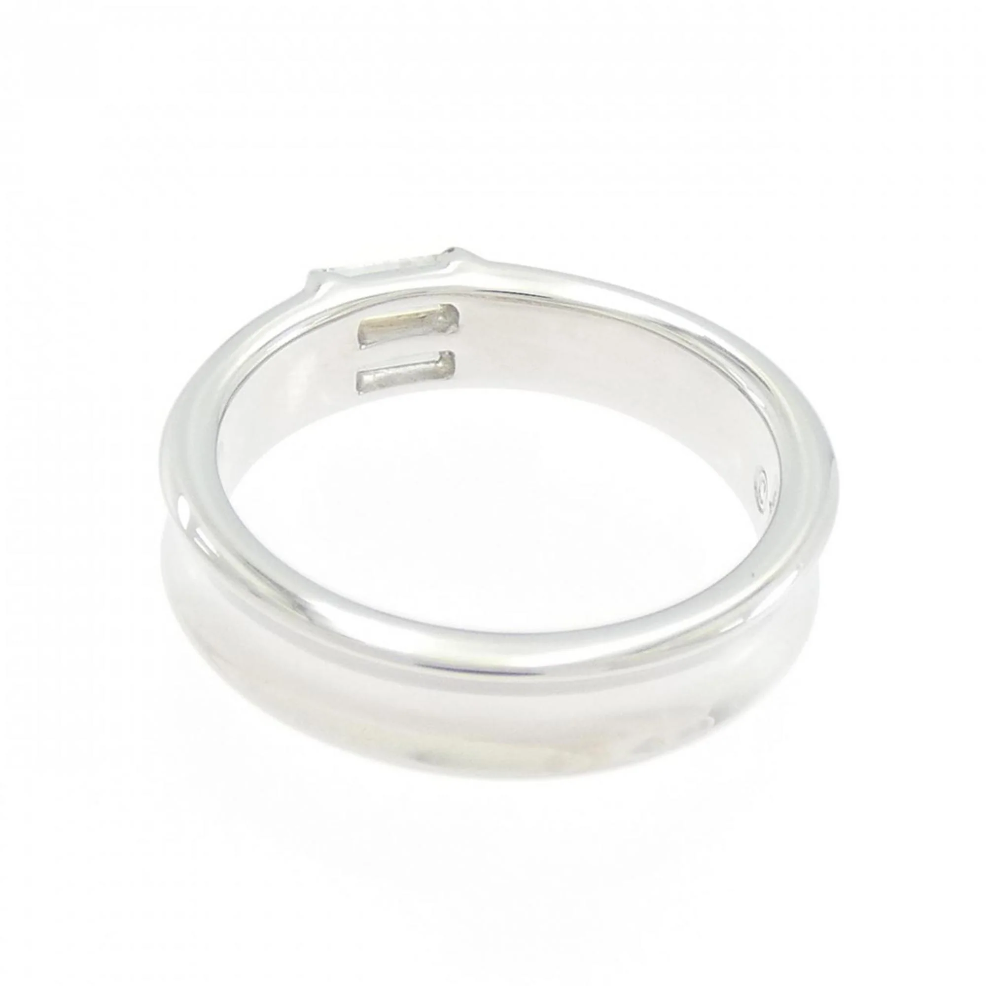 Band Ring 18K White Gold and Diamond - Image 3