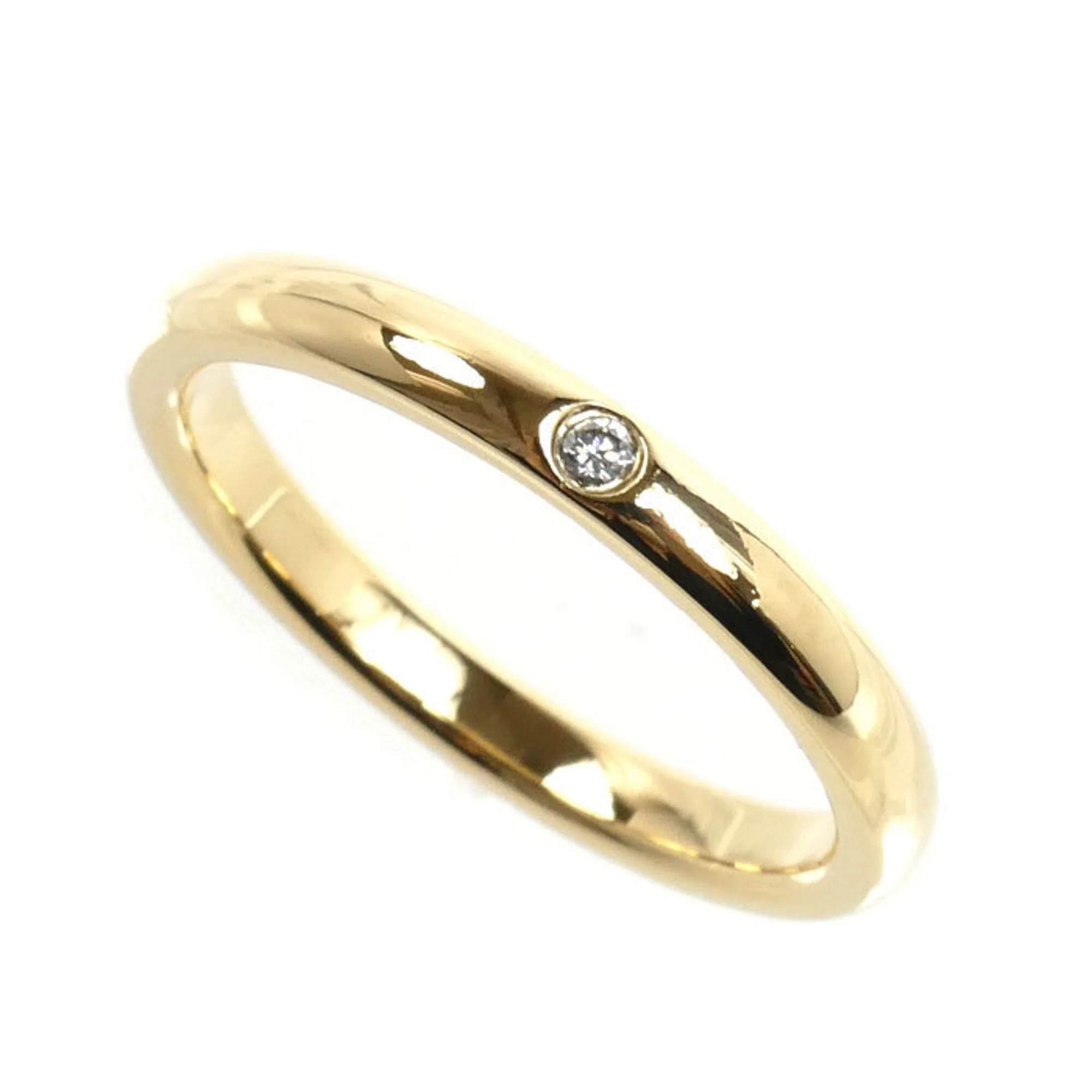Band Ring 18K Yellow Gold with Diamond