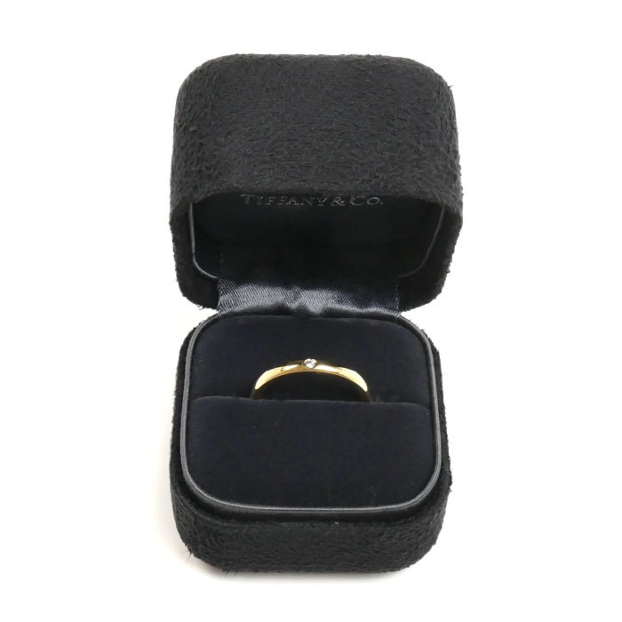 Band Ring 18K Yellow Gold with Diamond - Image 8