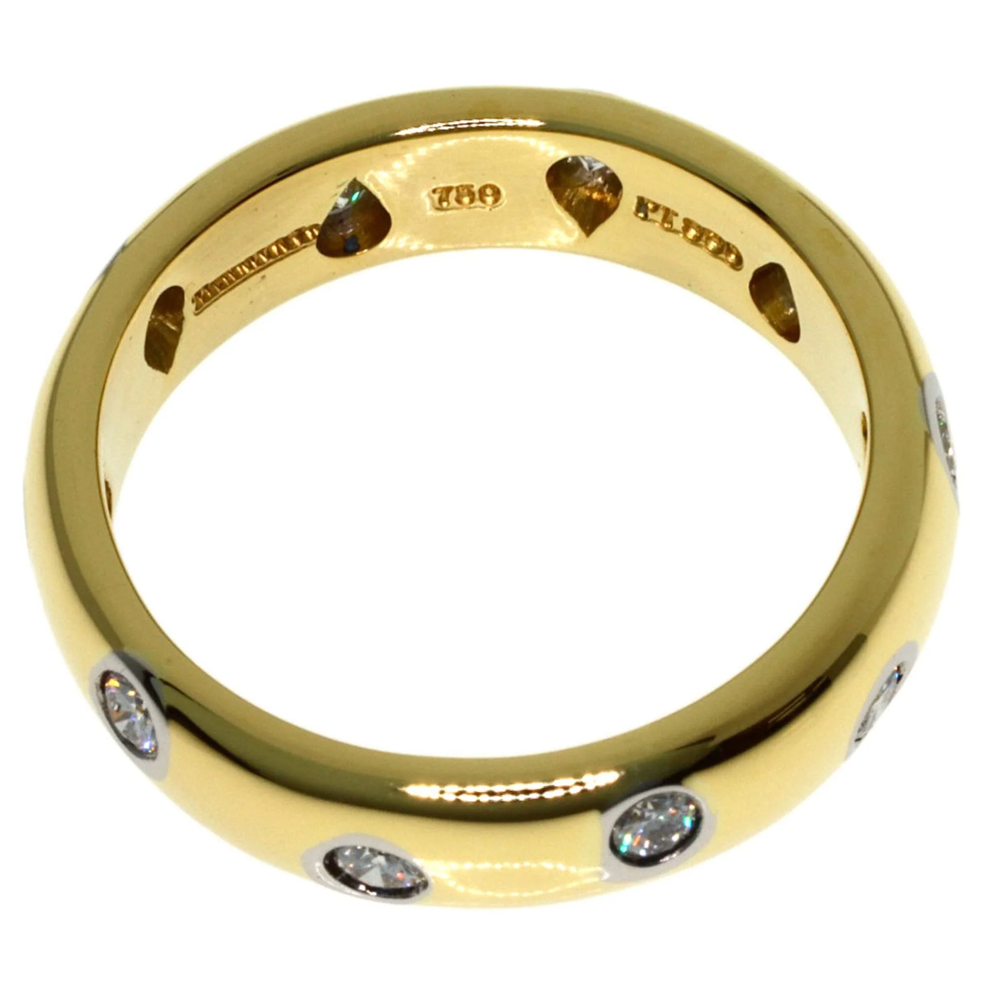 Band Ring Platinum and 18K Yellow Gold - Image 4