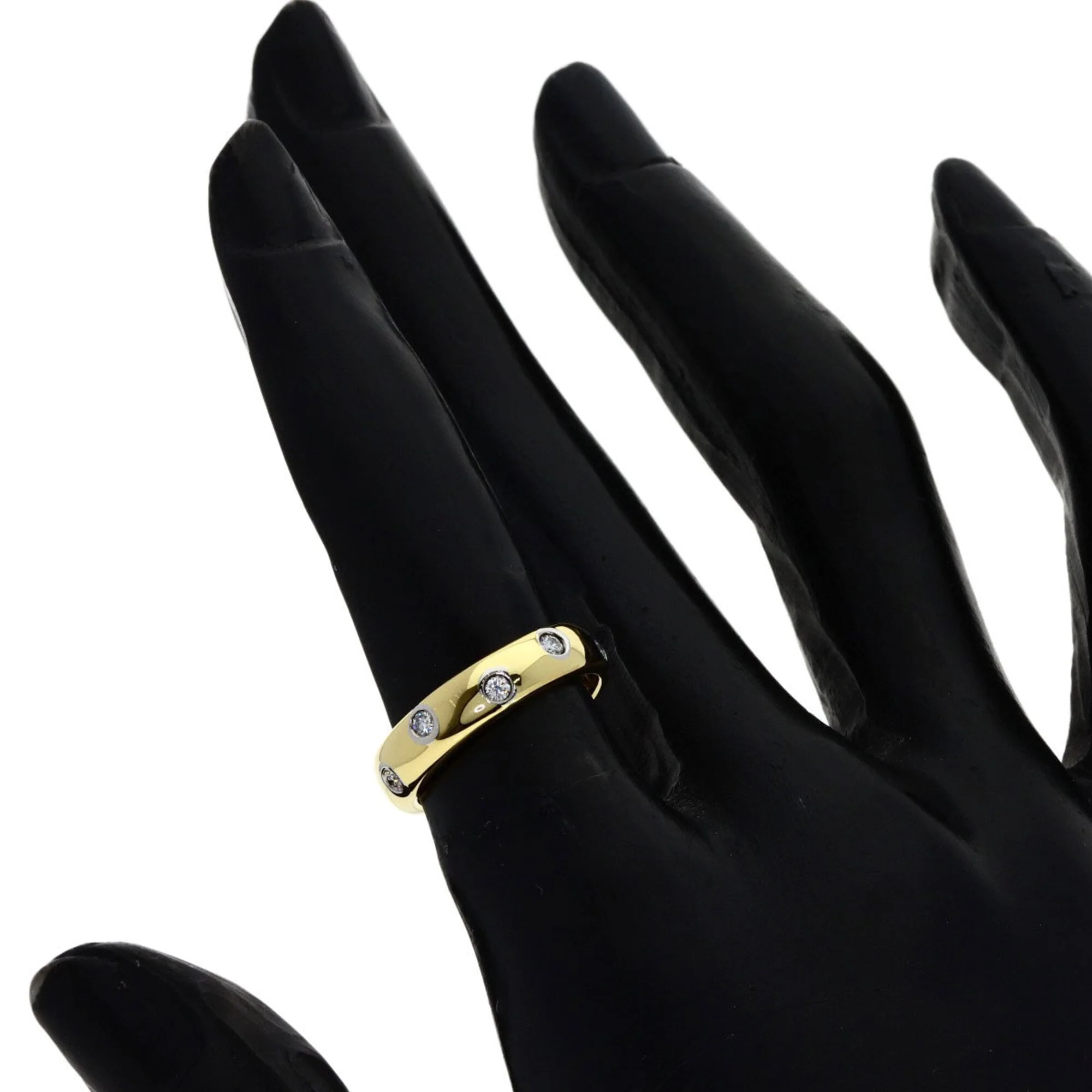 Band Ring Platinum and 18K Yellow Gold - Image 5