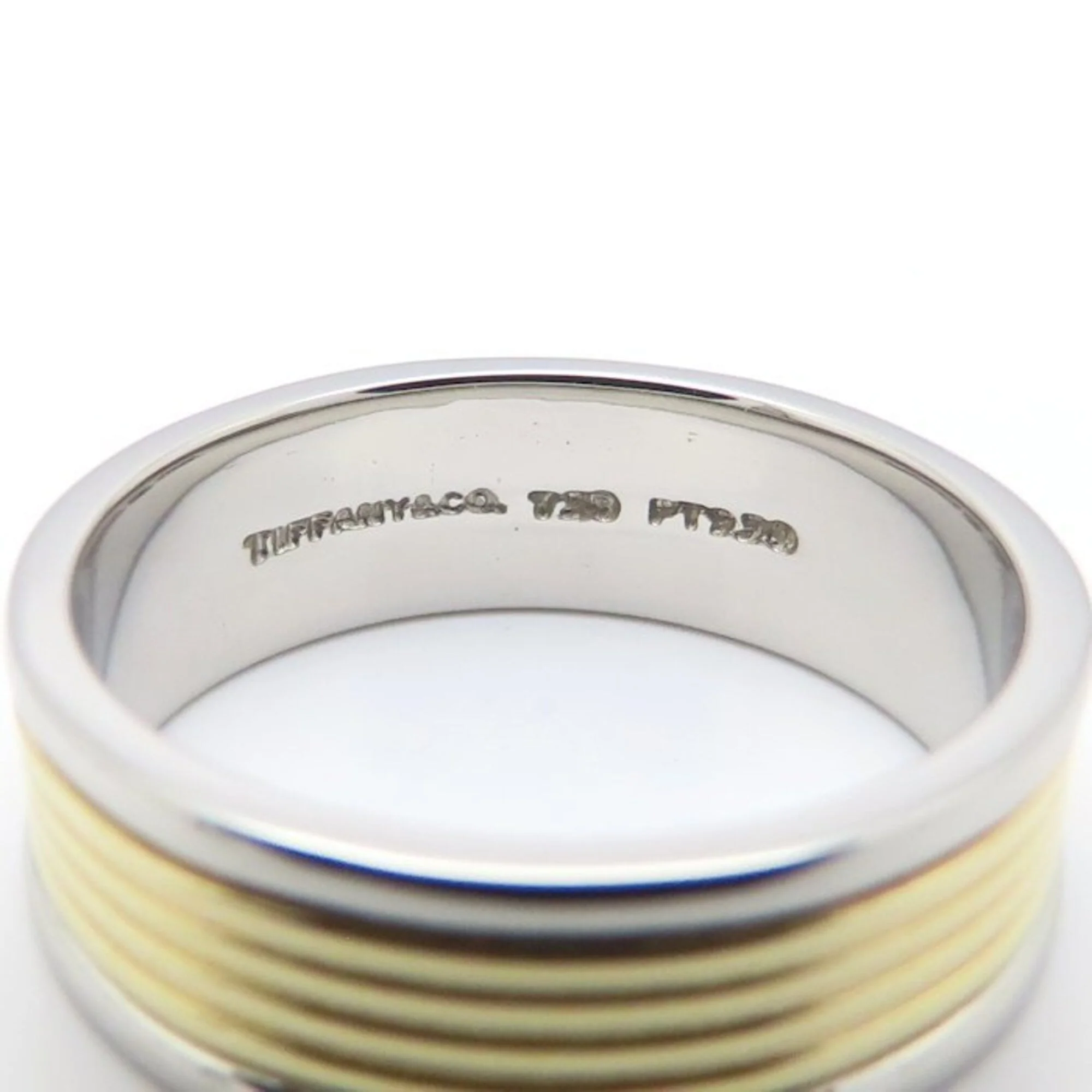Band Ring Platinum and 18K Yellow Gold - Image 5