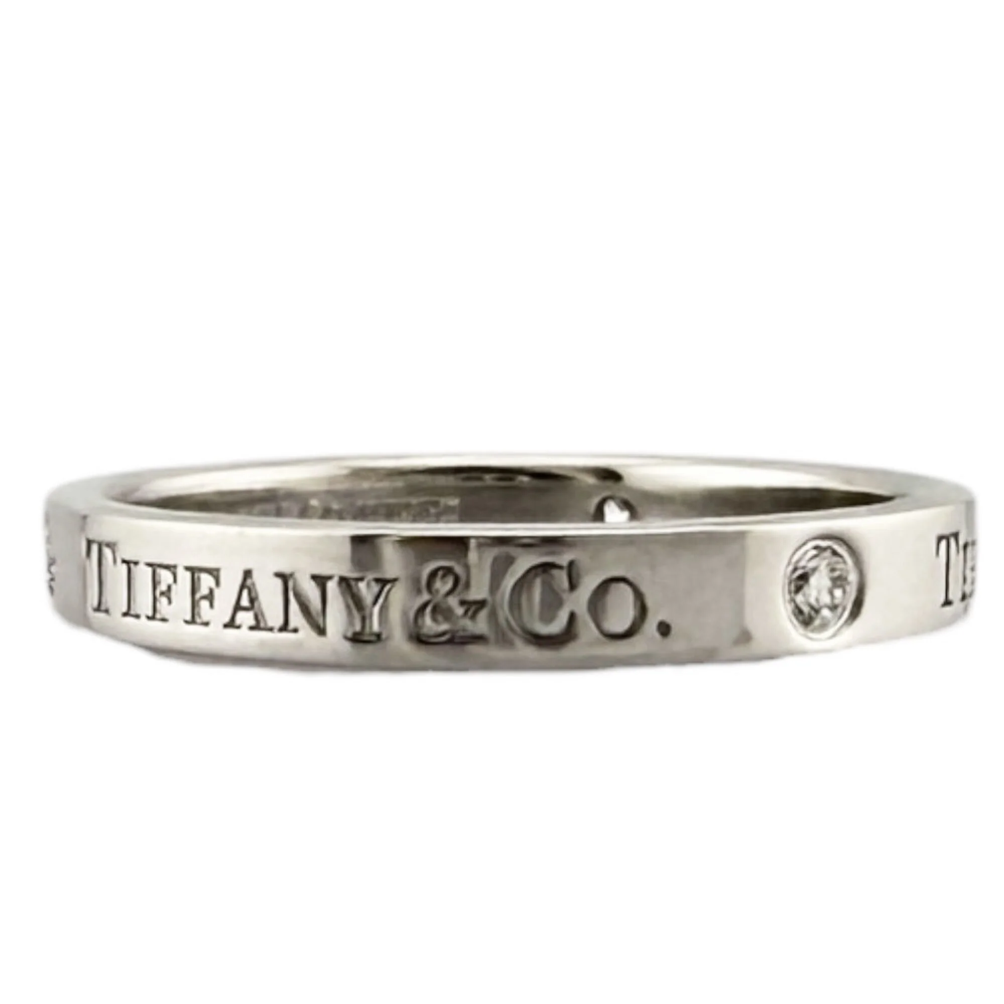 Band Ring Platinum with Diamond - Image 4