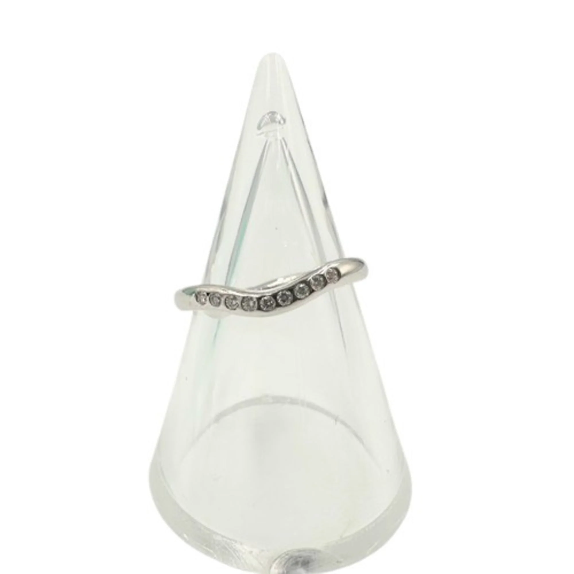 Band Ring Platinum with Diamond