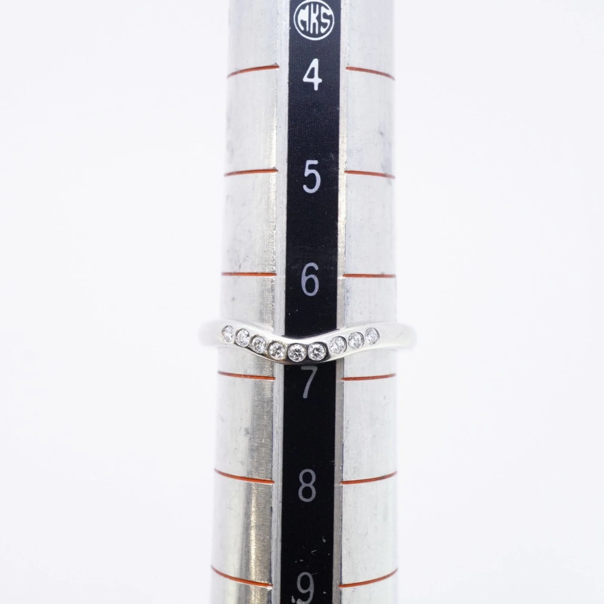 Band Ring Platinum with Diamond - Image 7