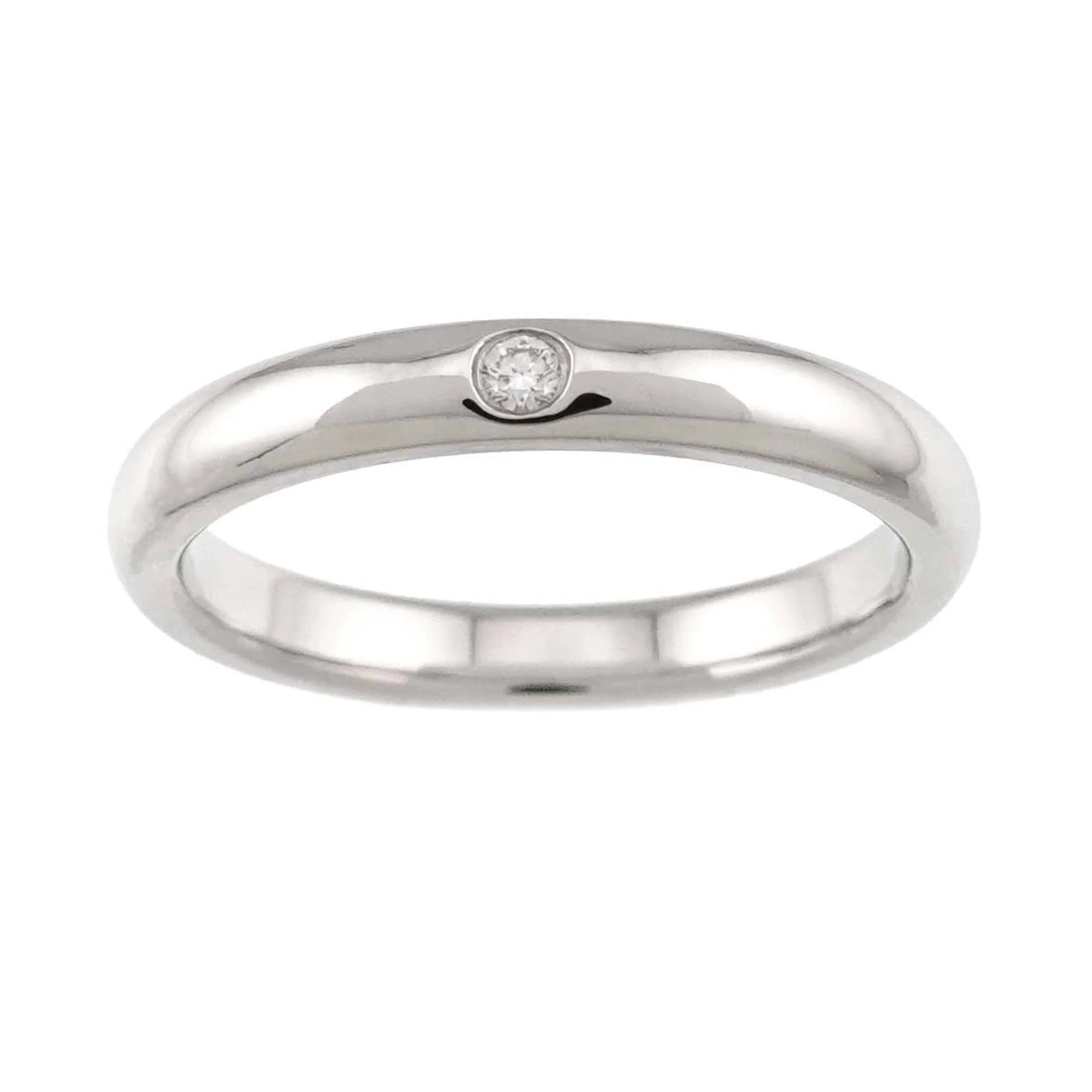 Band Ring Platinum with Diamond - Image 2