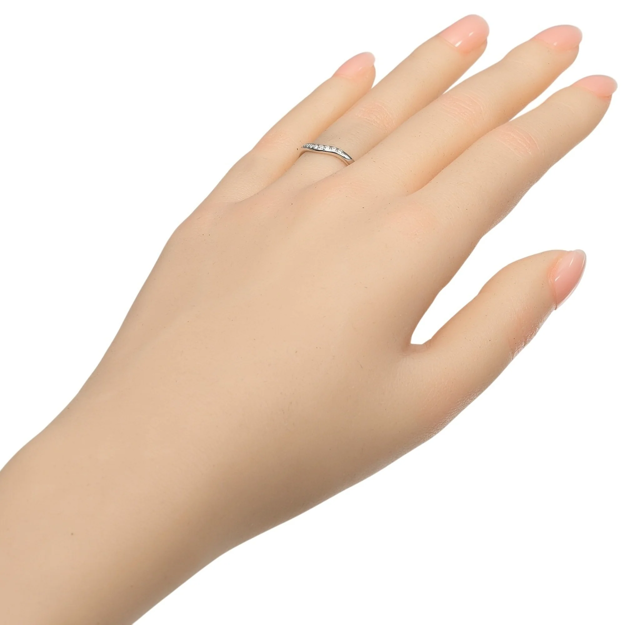Band Ring Platinum with Diamond - Image 2