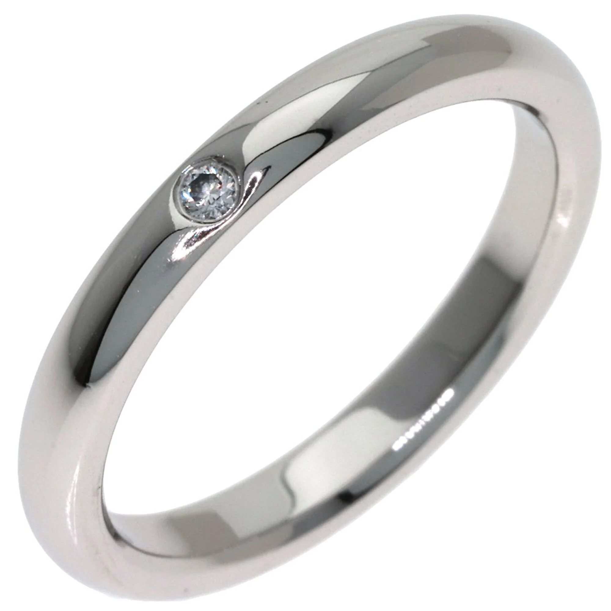 Band Ring Platinum with Diamond - Image 2
