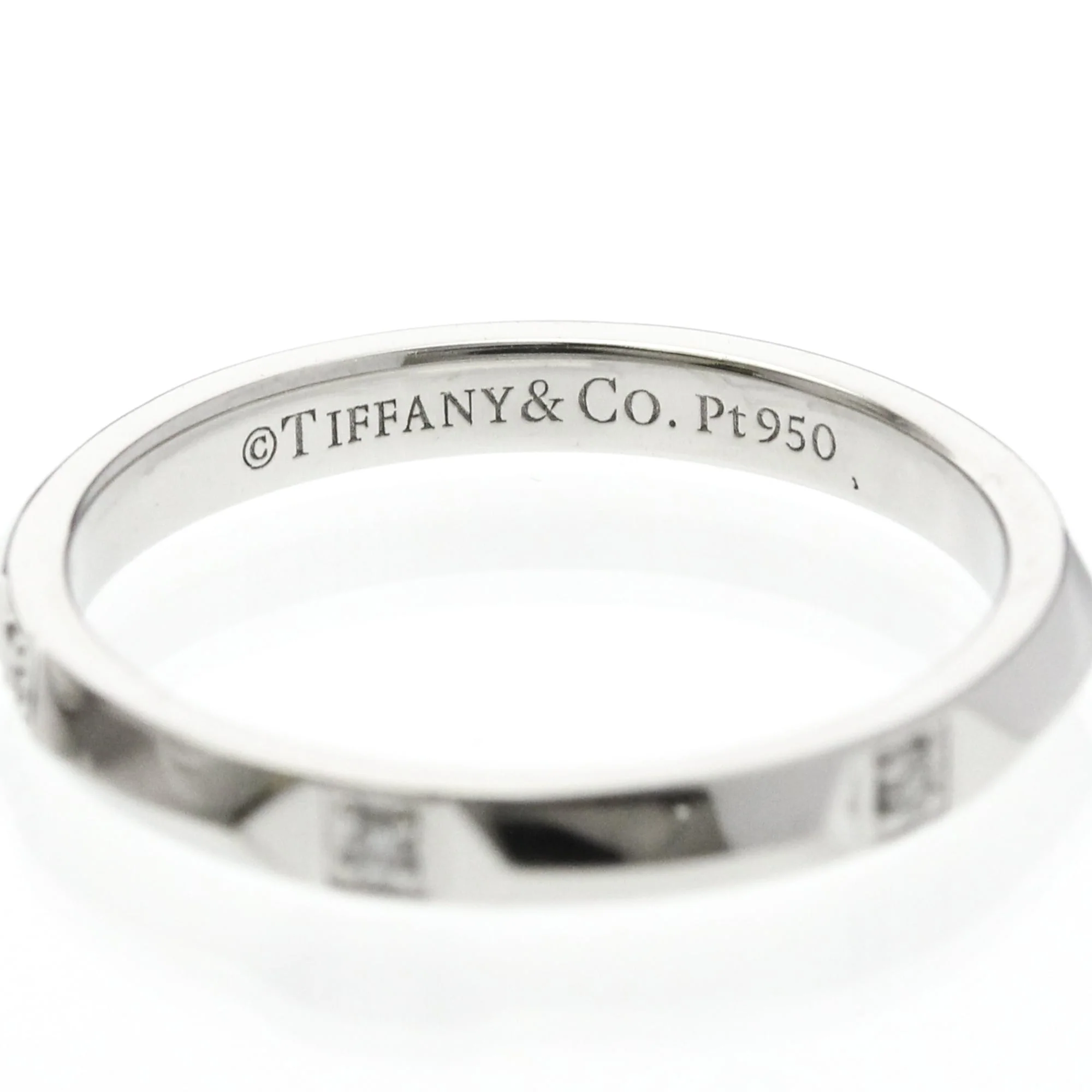 Band Ring Platinum with Diamond - Image 5