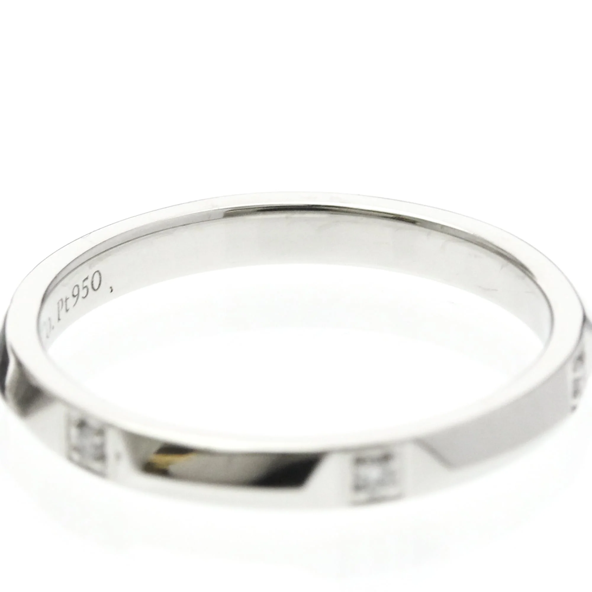 Band Ring Platinum with Diamond - Image 8